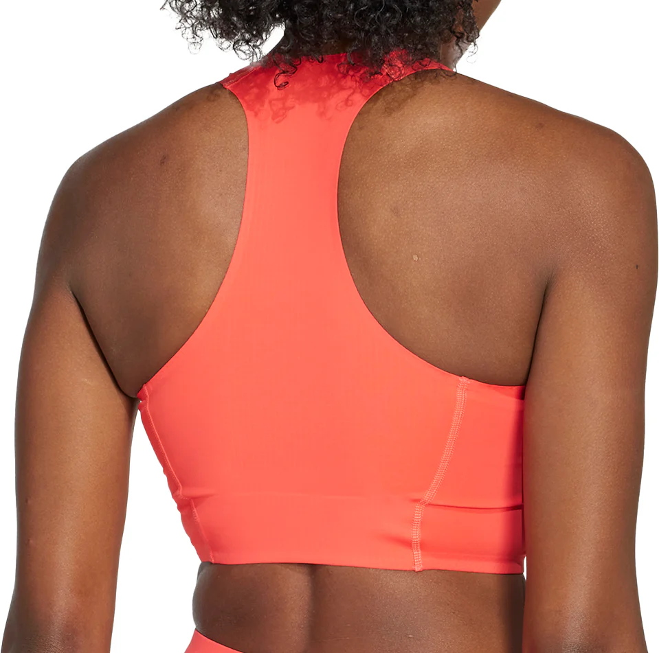 adidas Adizero Road To Records Womens Running Crop Top - Red - Image 2