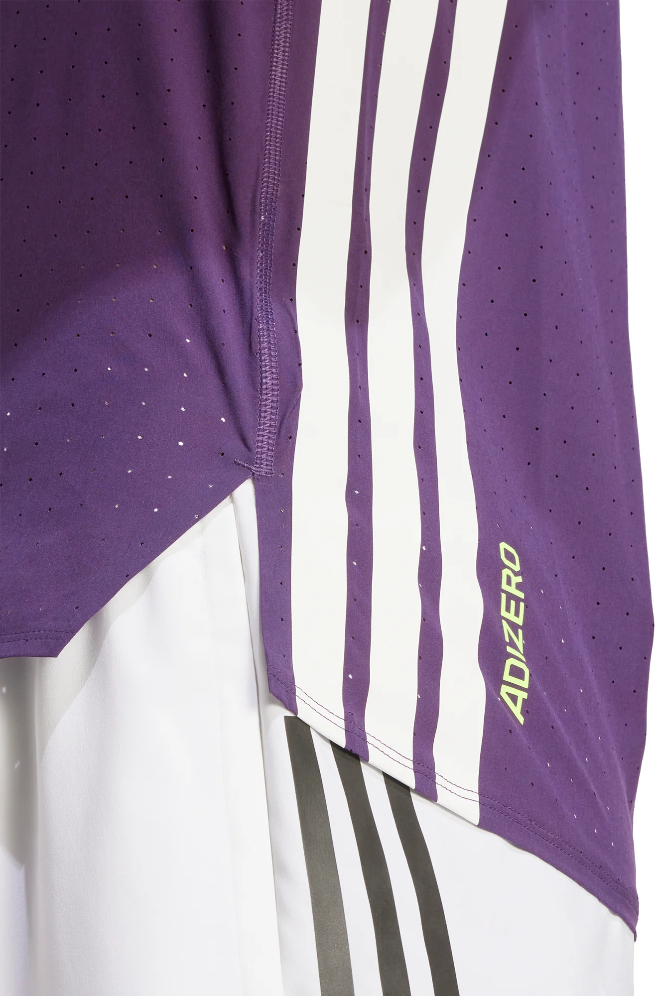 adidas Adizero Short Sleeve Mens Running Top - Purple - Image 4