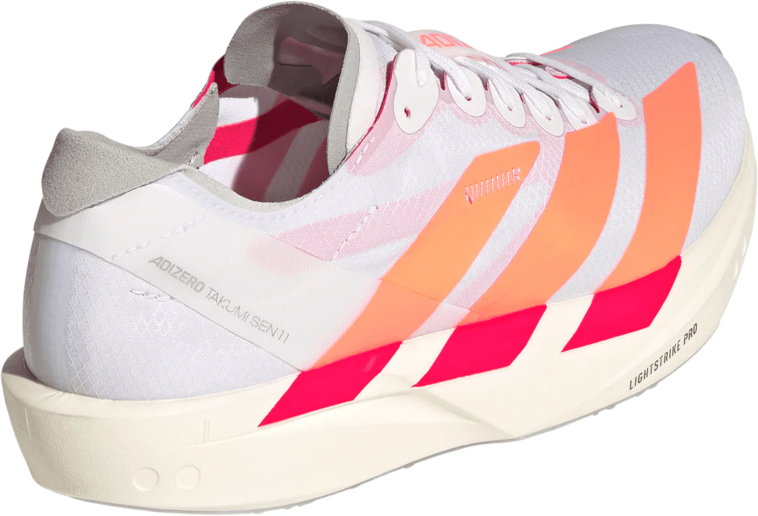 adidas Adizero Takumi Sen 11 Womens Running Shoes - White - Image 5