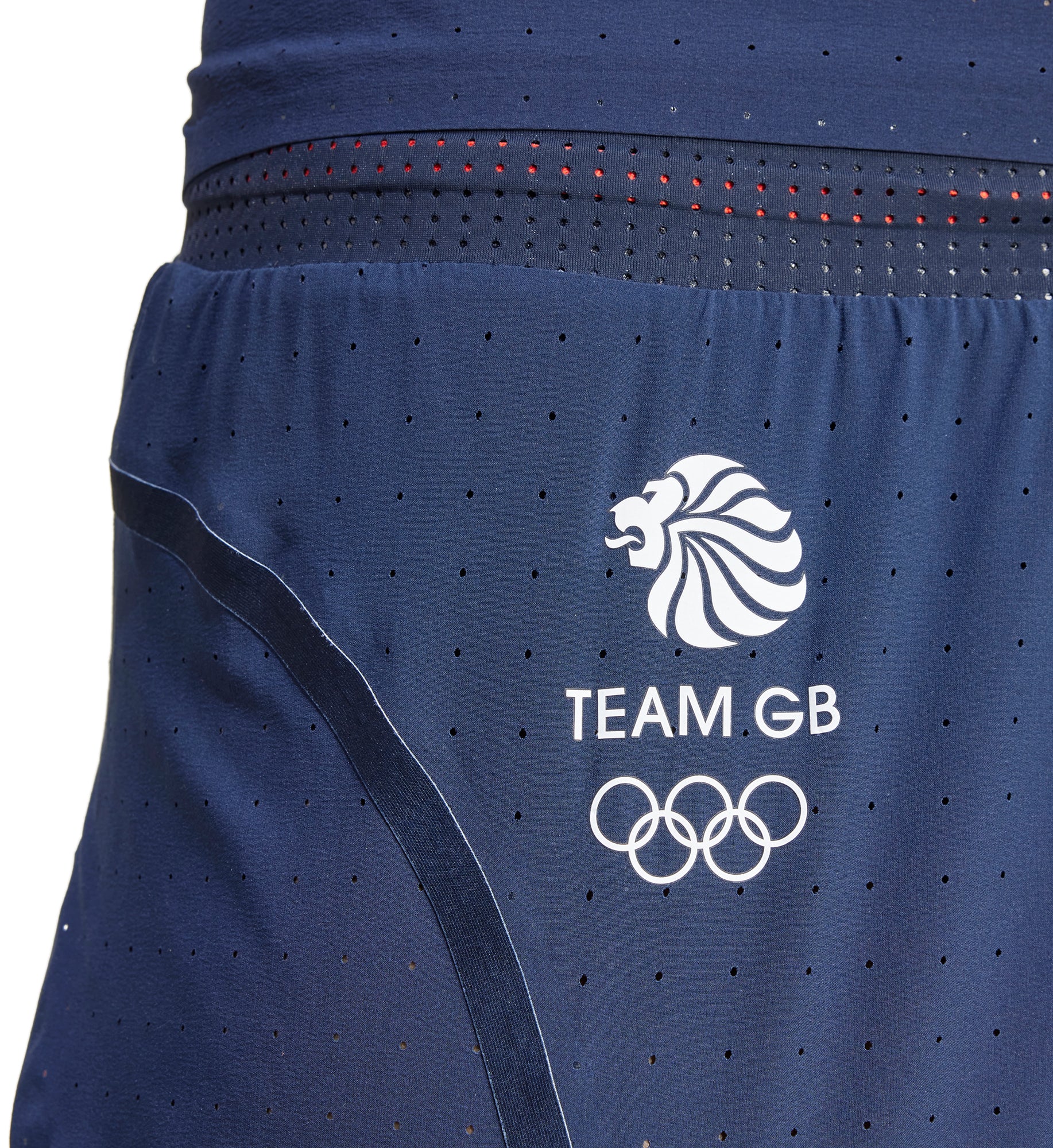 adidas Adizero Team GB Womens Split Running Shorts - Blue - Image 4