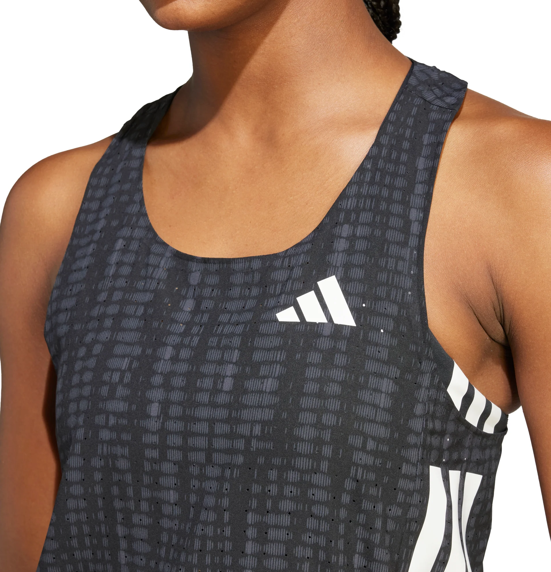 adidas Adizero Womens Running Vest Tank Top - Black - Image 4