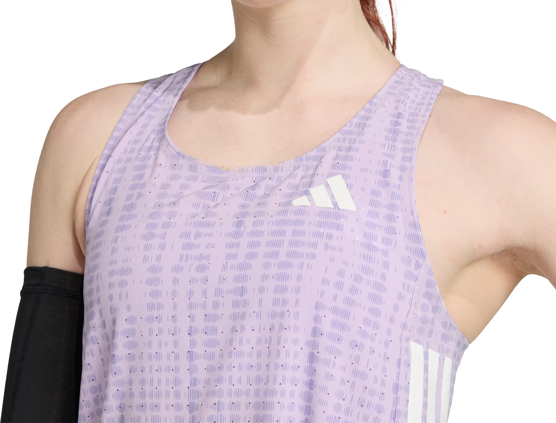 adidas Adizero Womens Running Vest Tank Top - Purple - Image 3