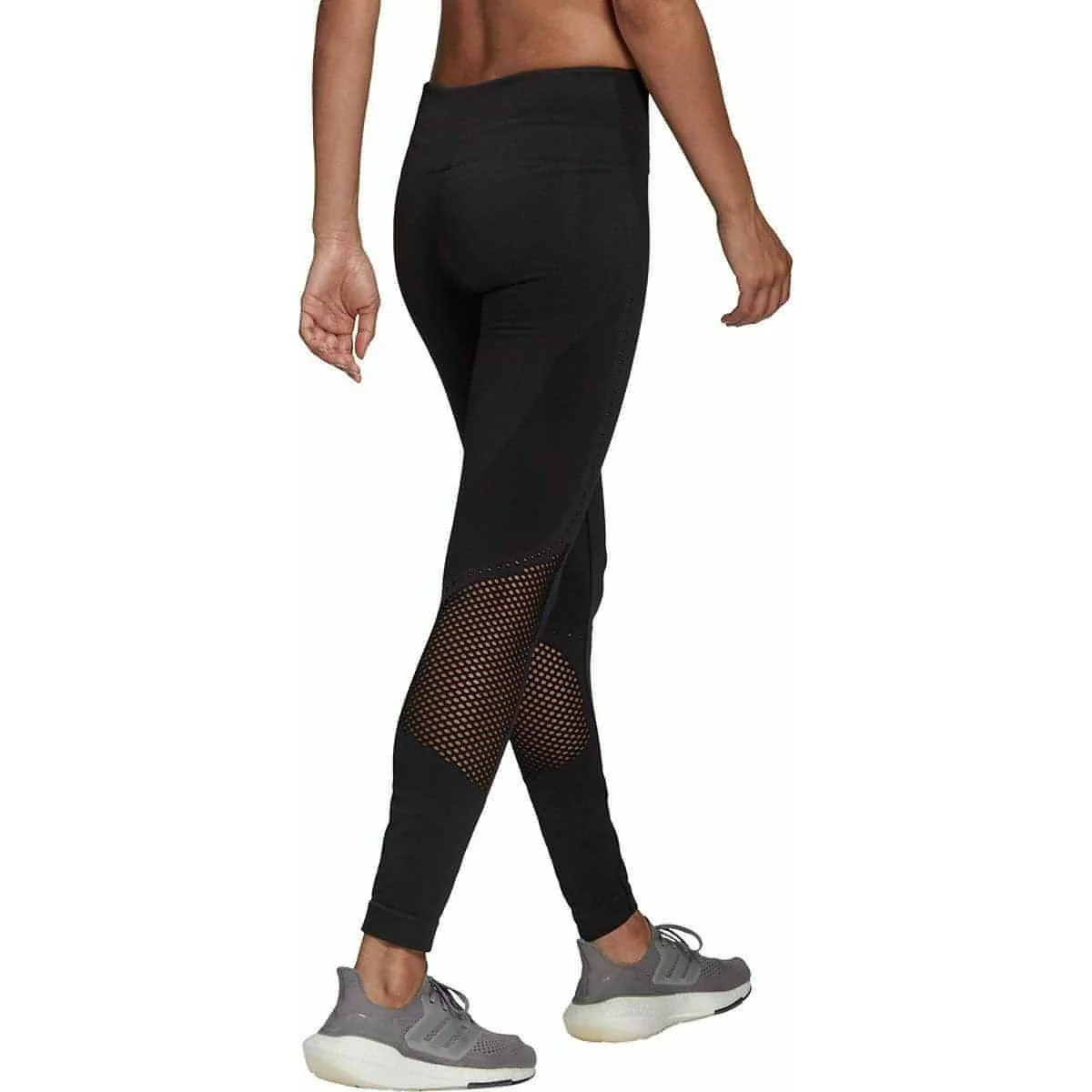 adidas AeroKnit Womens 7/8 Running Tights - Black - Image 2