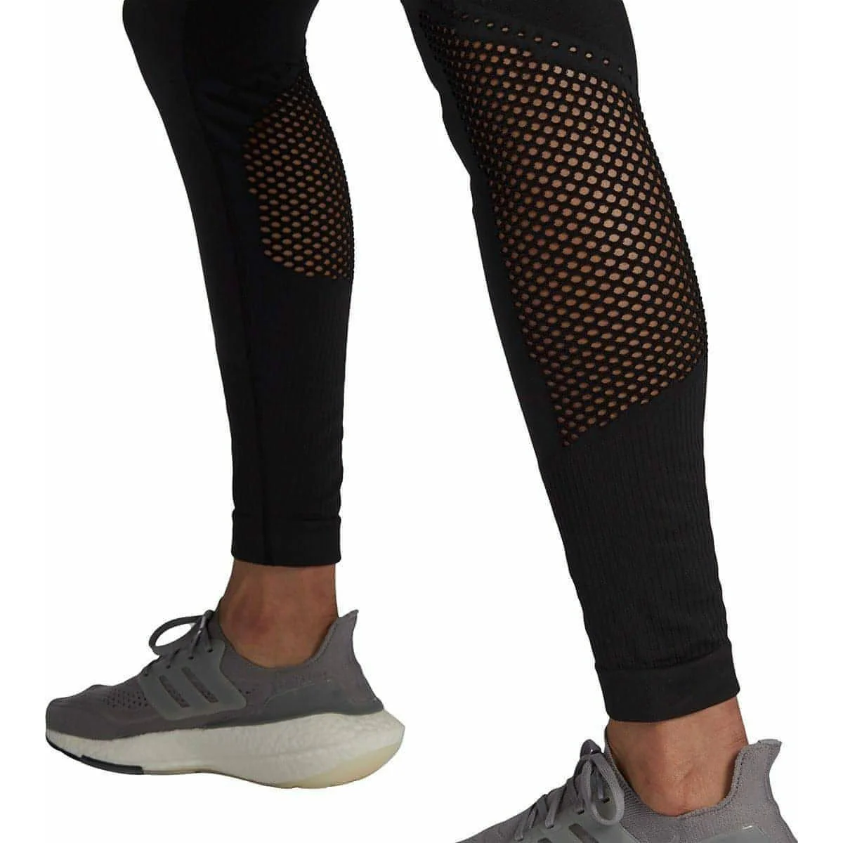 adidas AeroKnit Womens 7/8 Running Tights - Black - Image 3