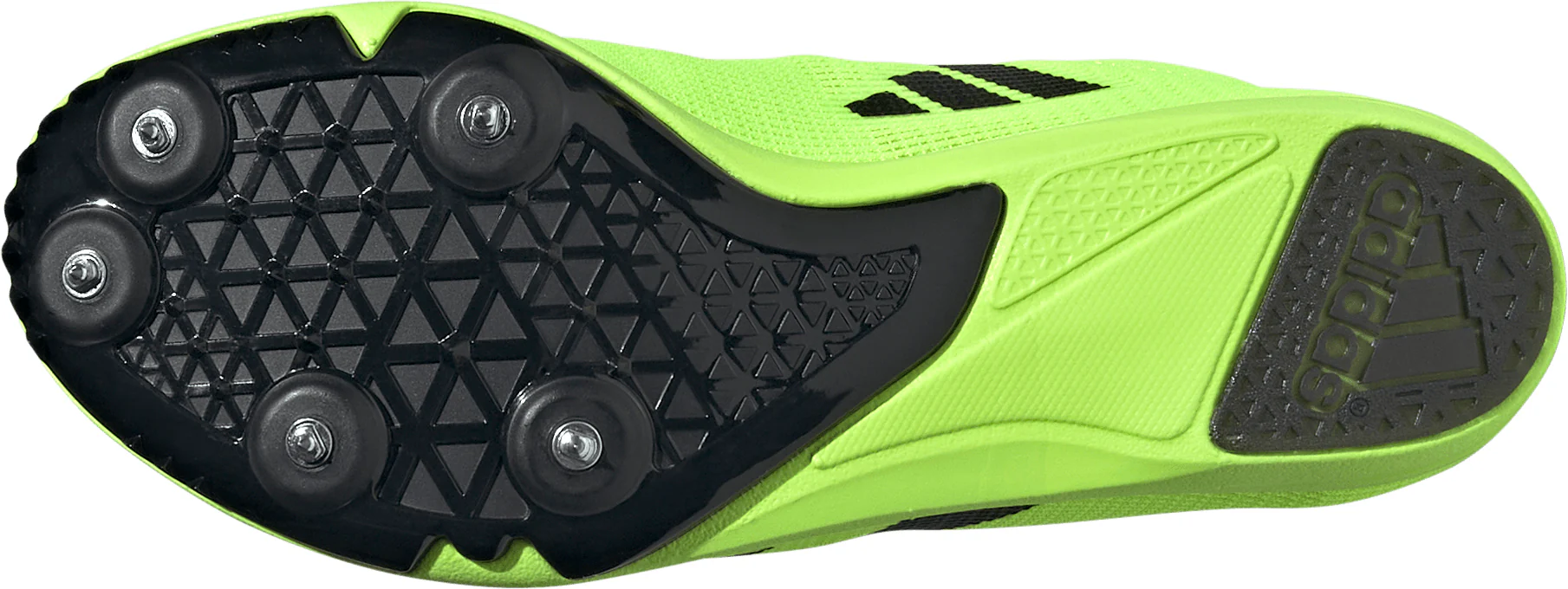 adidas Allroundstar Junior Running Spikes - Yellow - Image 2