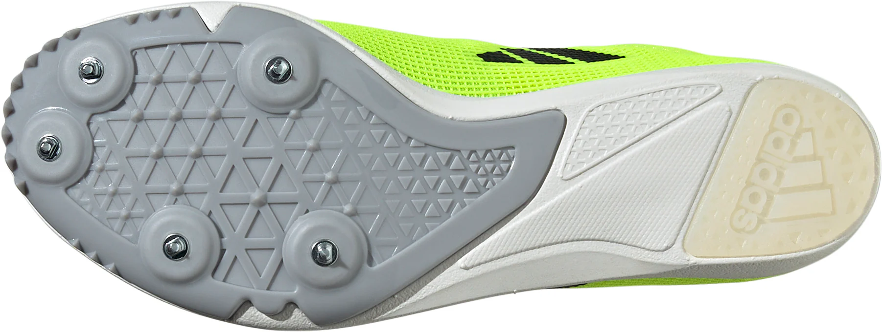 adidas Allroundstar Junior Running Spikes - Yellow - Image 2
