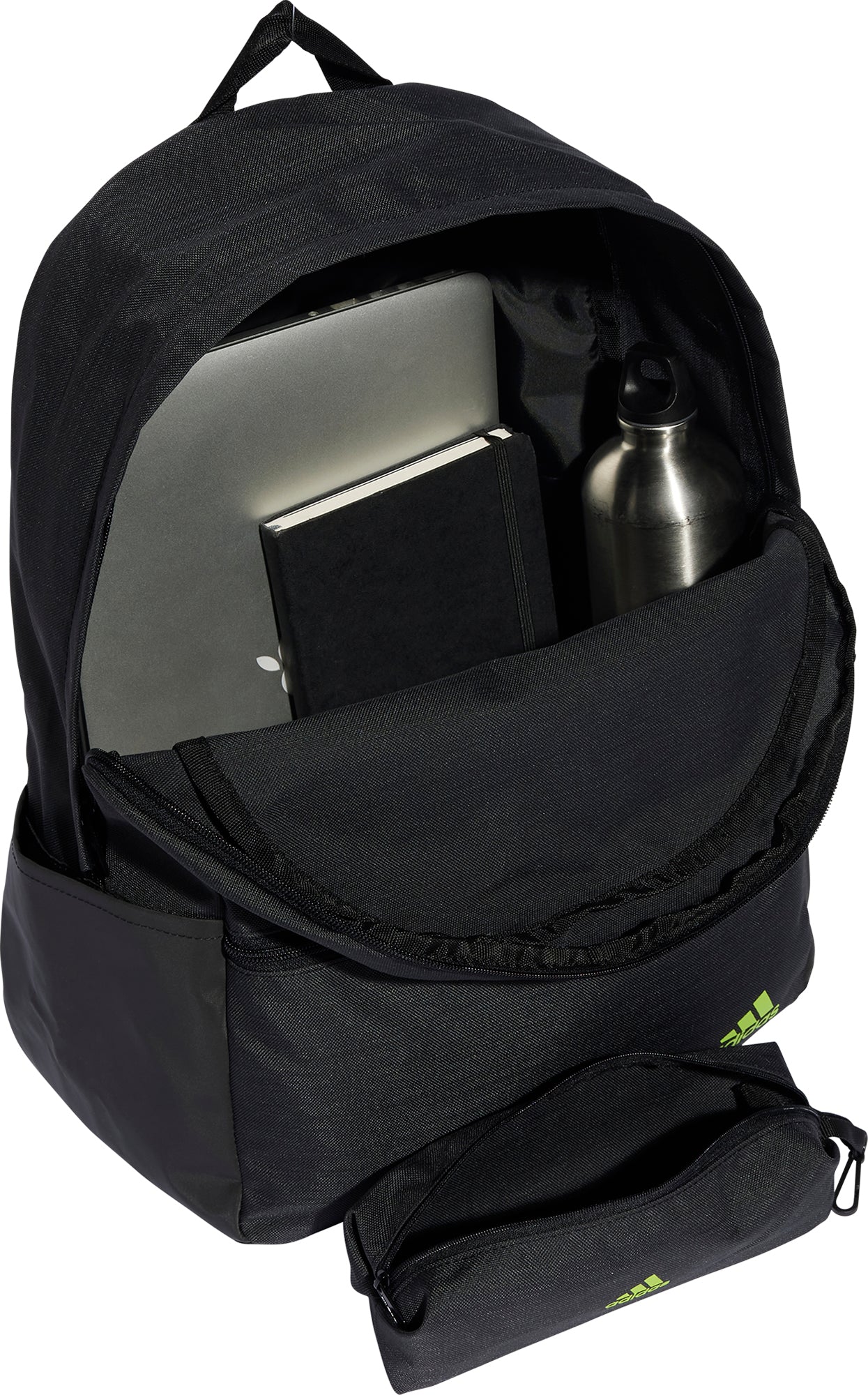 adidas Classic Horizontal 3 Stripes Backpack - Black - Image 4