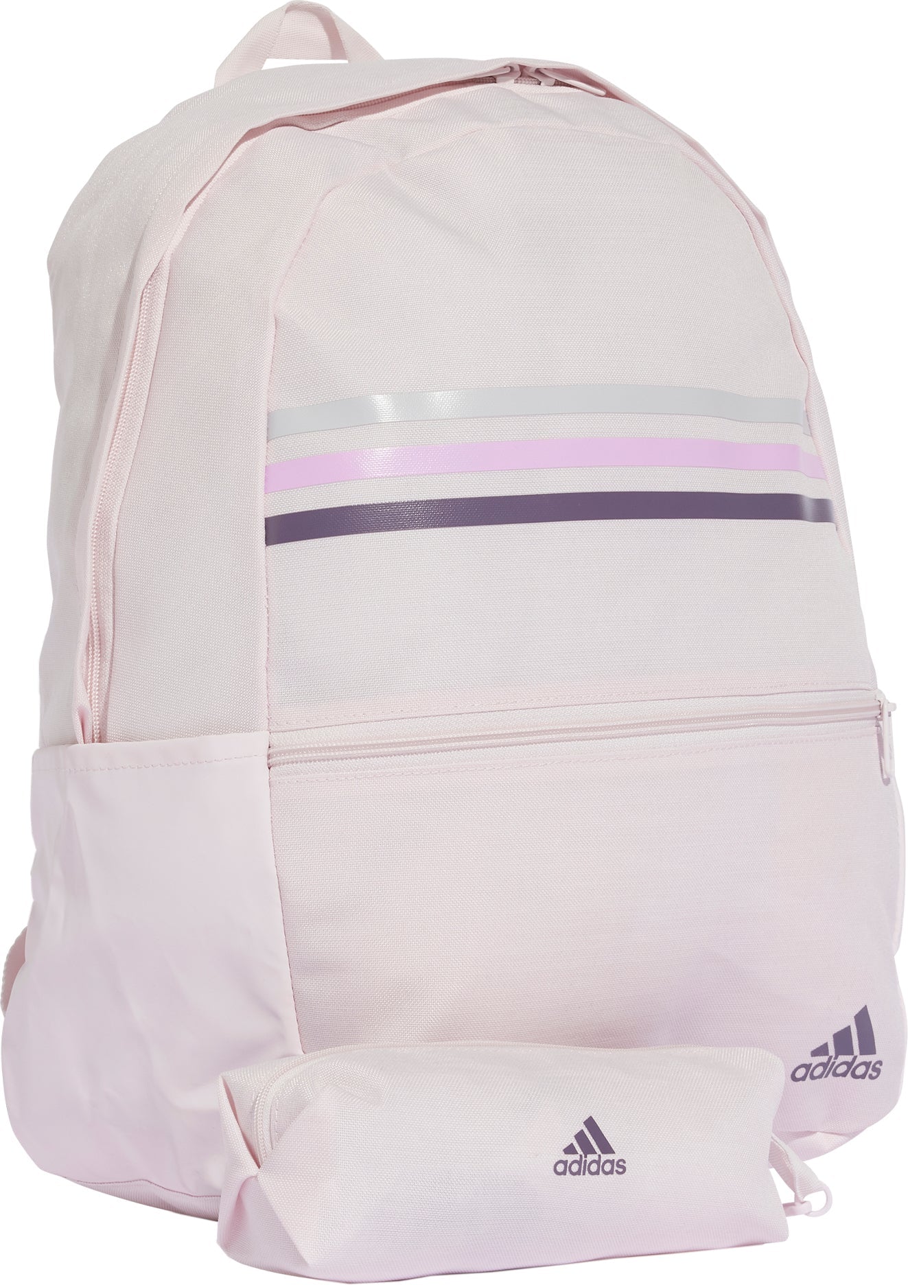 adidas Classic Horizontal 3 Stripes Backpack - Pink - Image 3