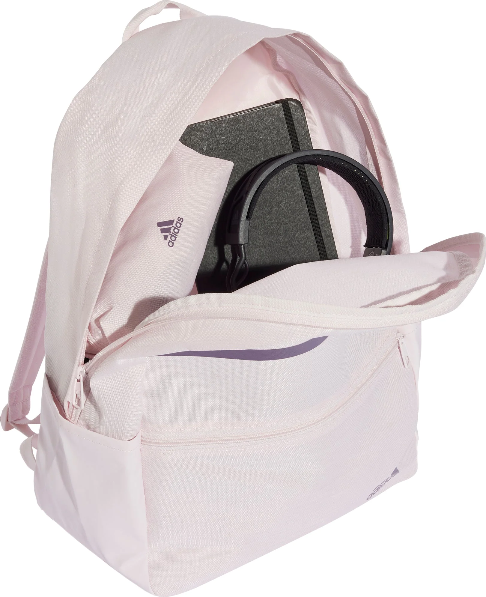 adidas Classic Horizontal 3 Stripes Backpack - Pink - Image 4