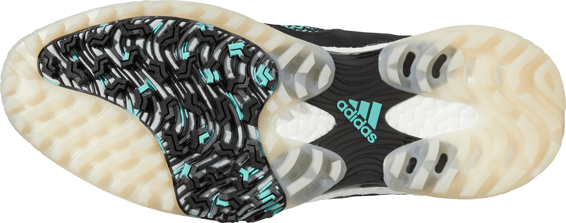 adidas CodeChaos 21 Spikeless Mens Golf Shoes - Black - Image 2