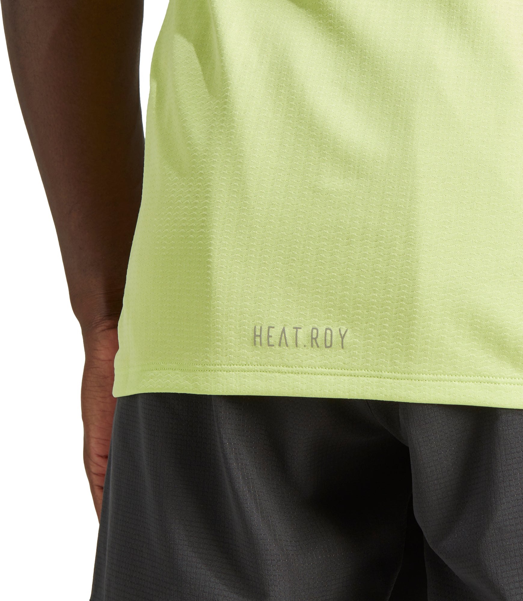 adidas Designed 4 Training Short Sleeve Mens Training Top - Green - Image 3