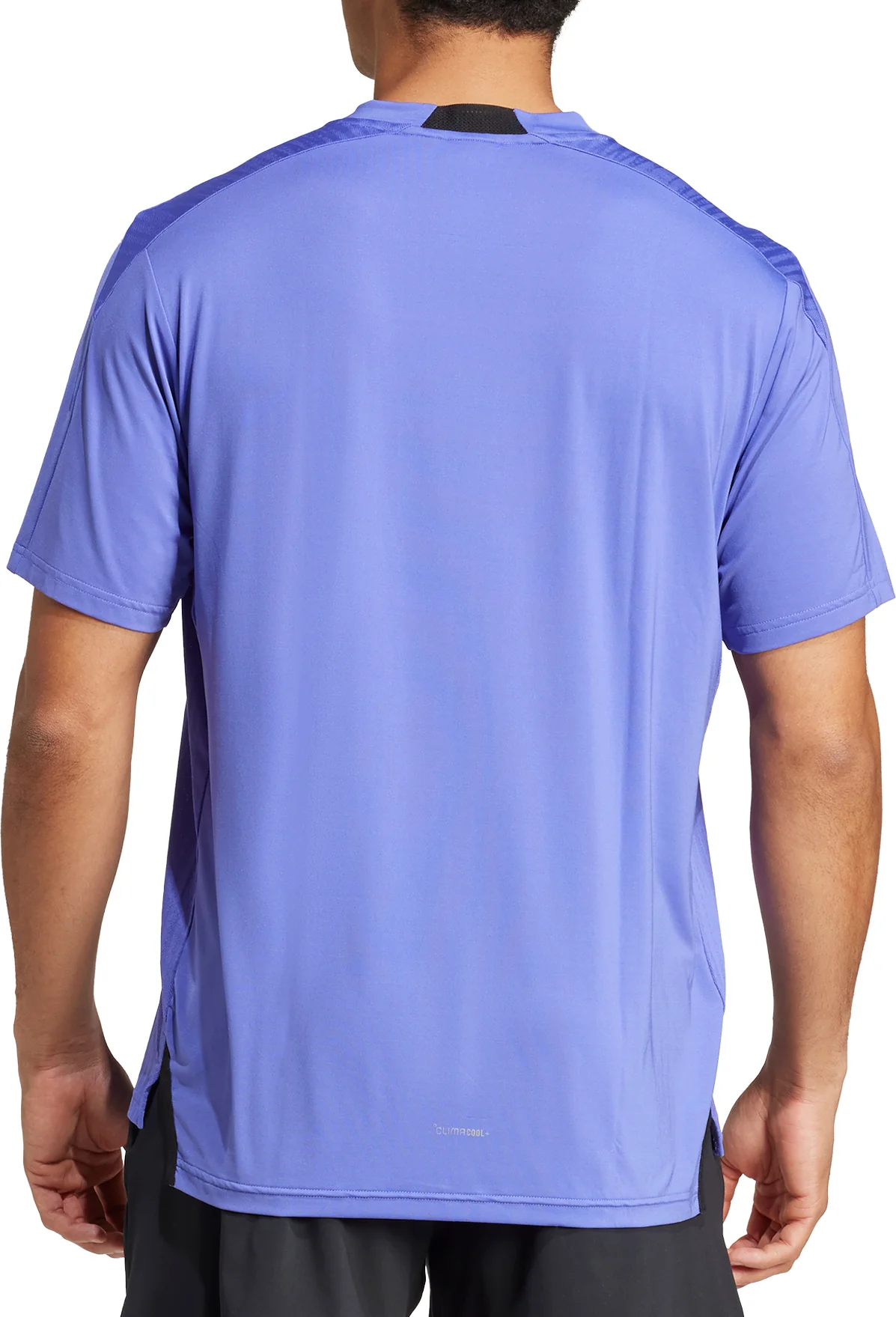 adidas Designed For Training Intensity Short Sleeve Mens Training Top - Blue - Image 2