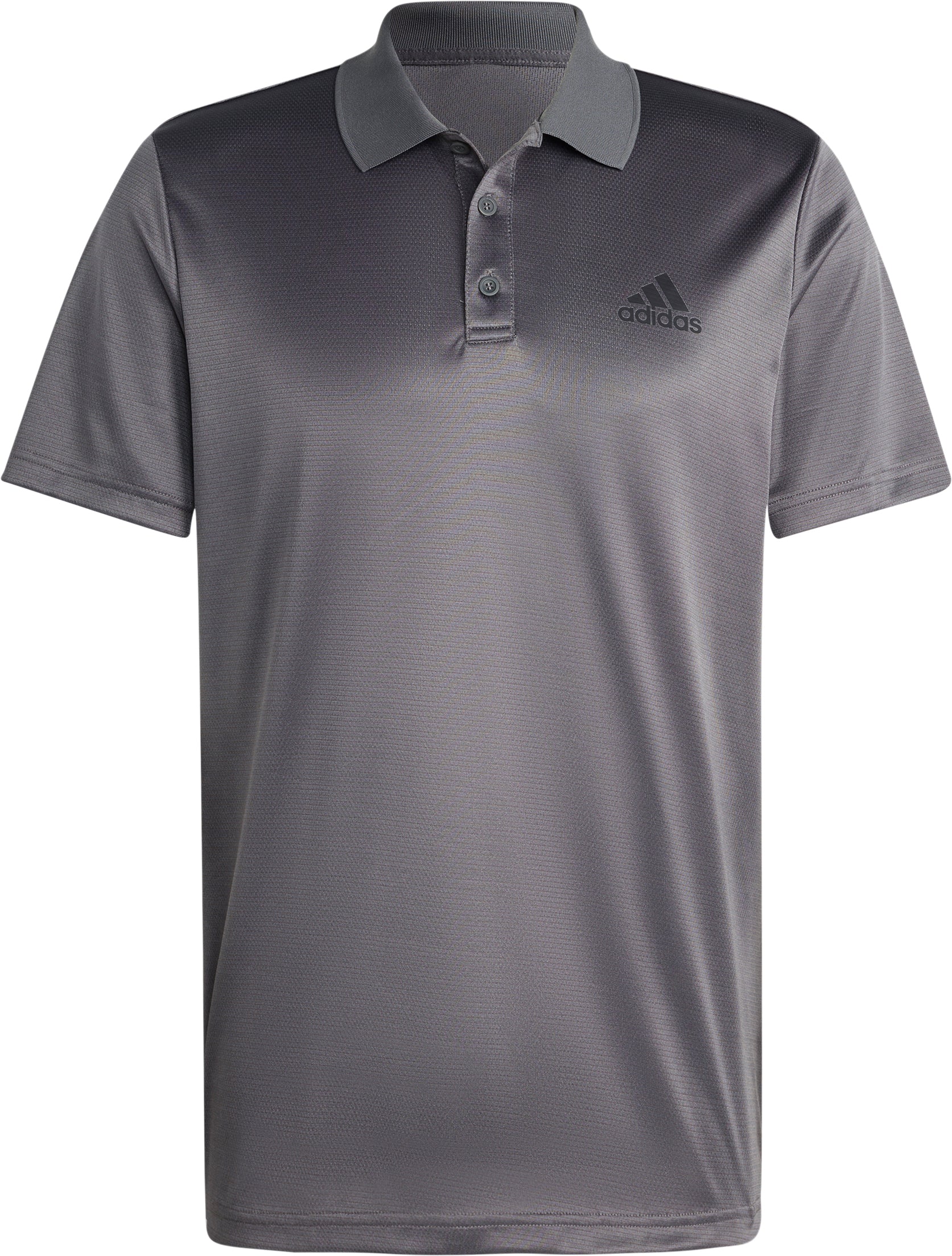 adidas Designed To Move 3 Stripes Mens Training Short Sleeve Polo Shirt - Grey
