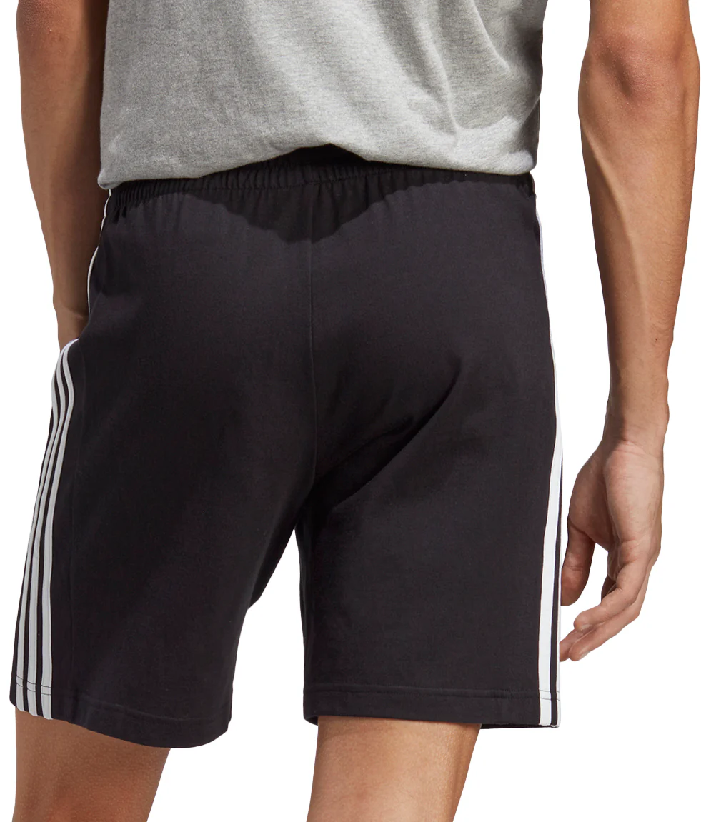 adidas Essentials 3 Stripes 7 Inch Mens Shorts - Black - Image 2