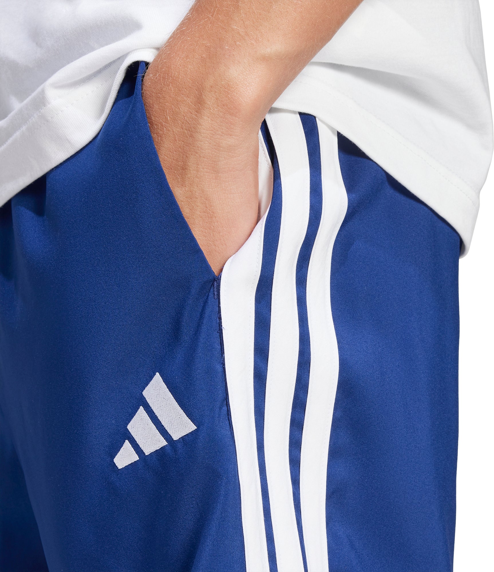 adidas Essentials 3 Stripes Chelsea Mens Training Shorts - Blue - Image 3