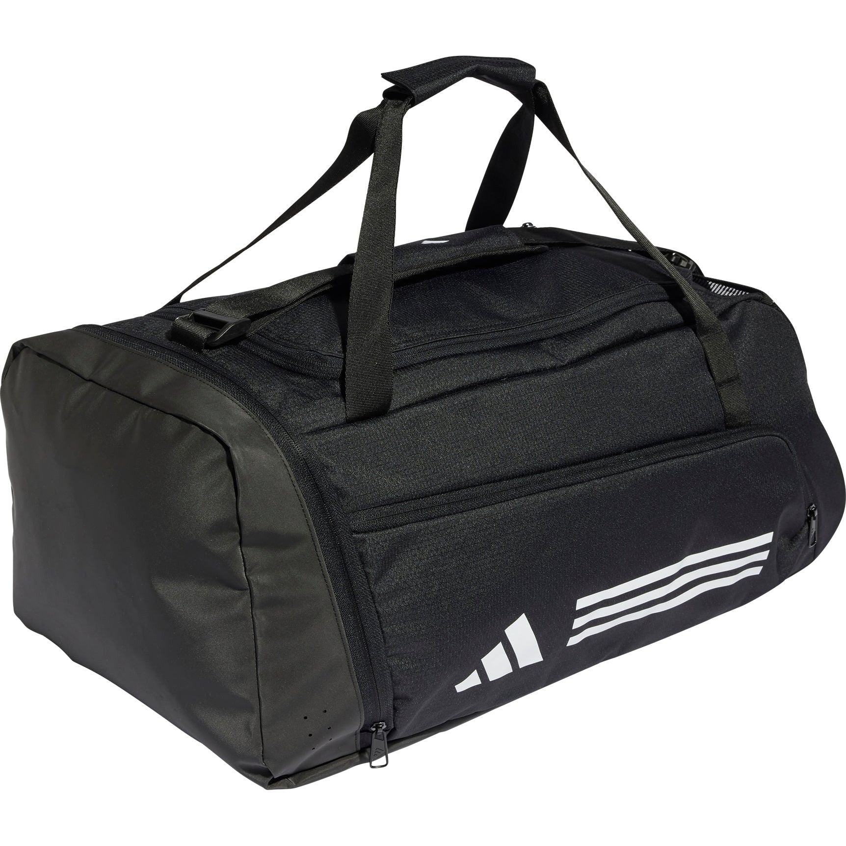 adidas Essentials 3 Stripes Holdall - Black - Image 3