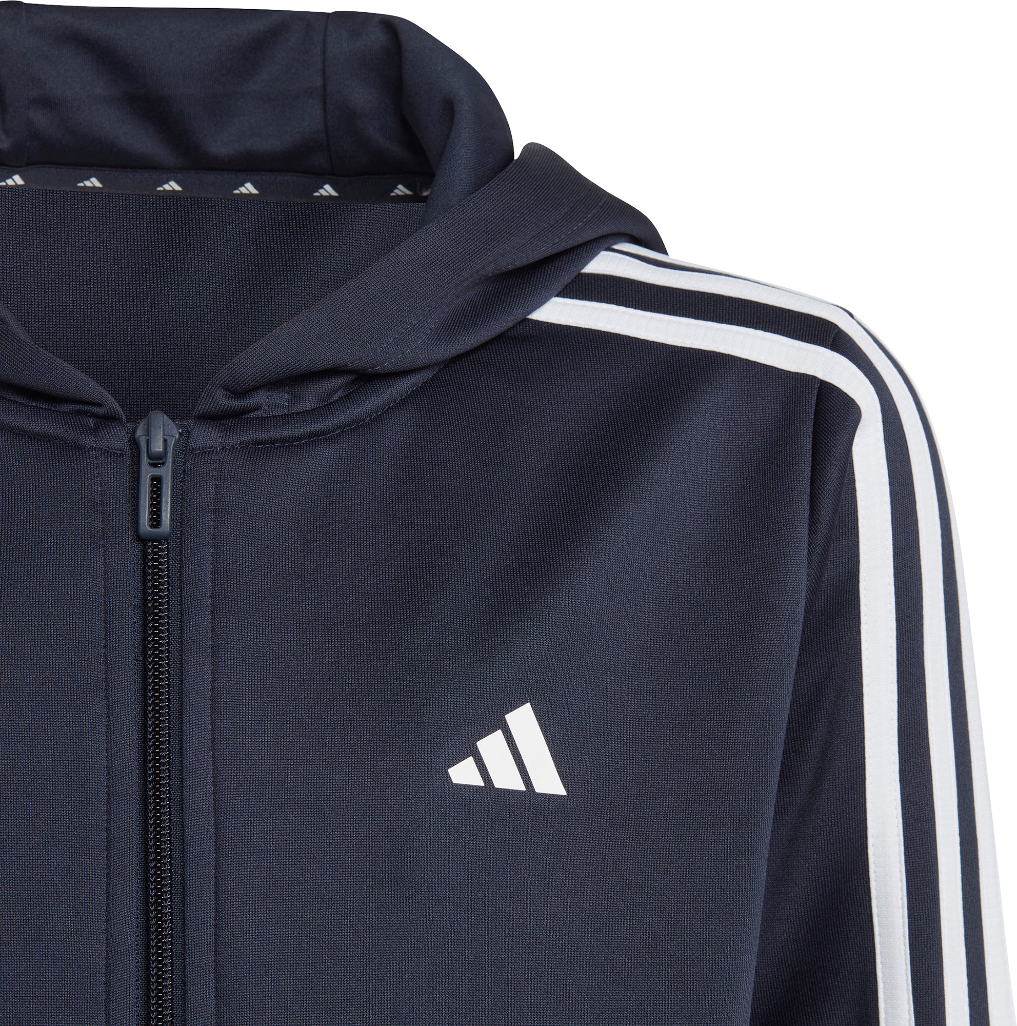 adidas Essentials AeroReady 3 Stripes Junior Training Track Jacket - Blue - Image 4