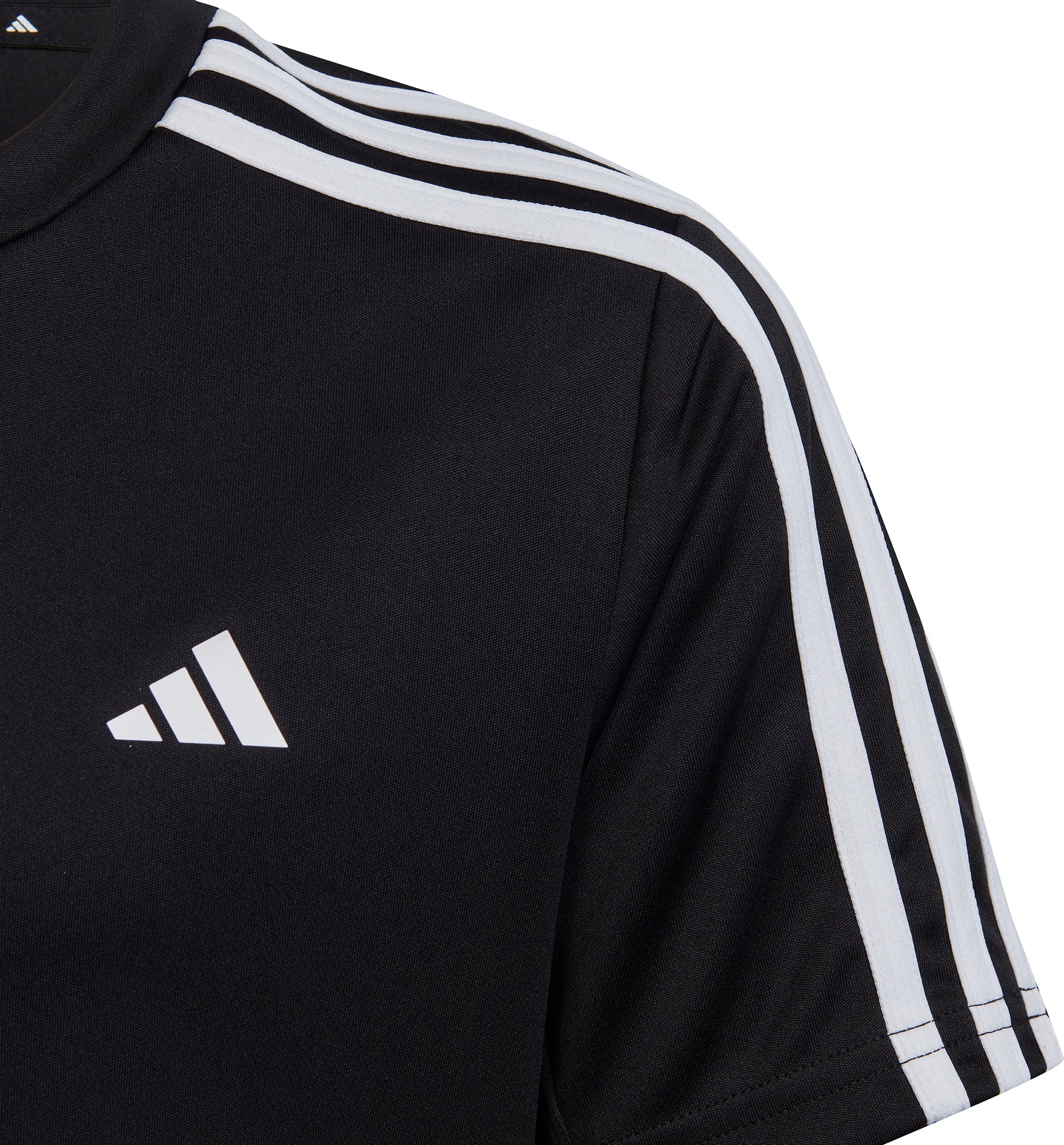 adidas Essentials AeroReady 3 Stripes Short Sleeve Junior Training Top - Black - Image 3