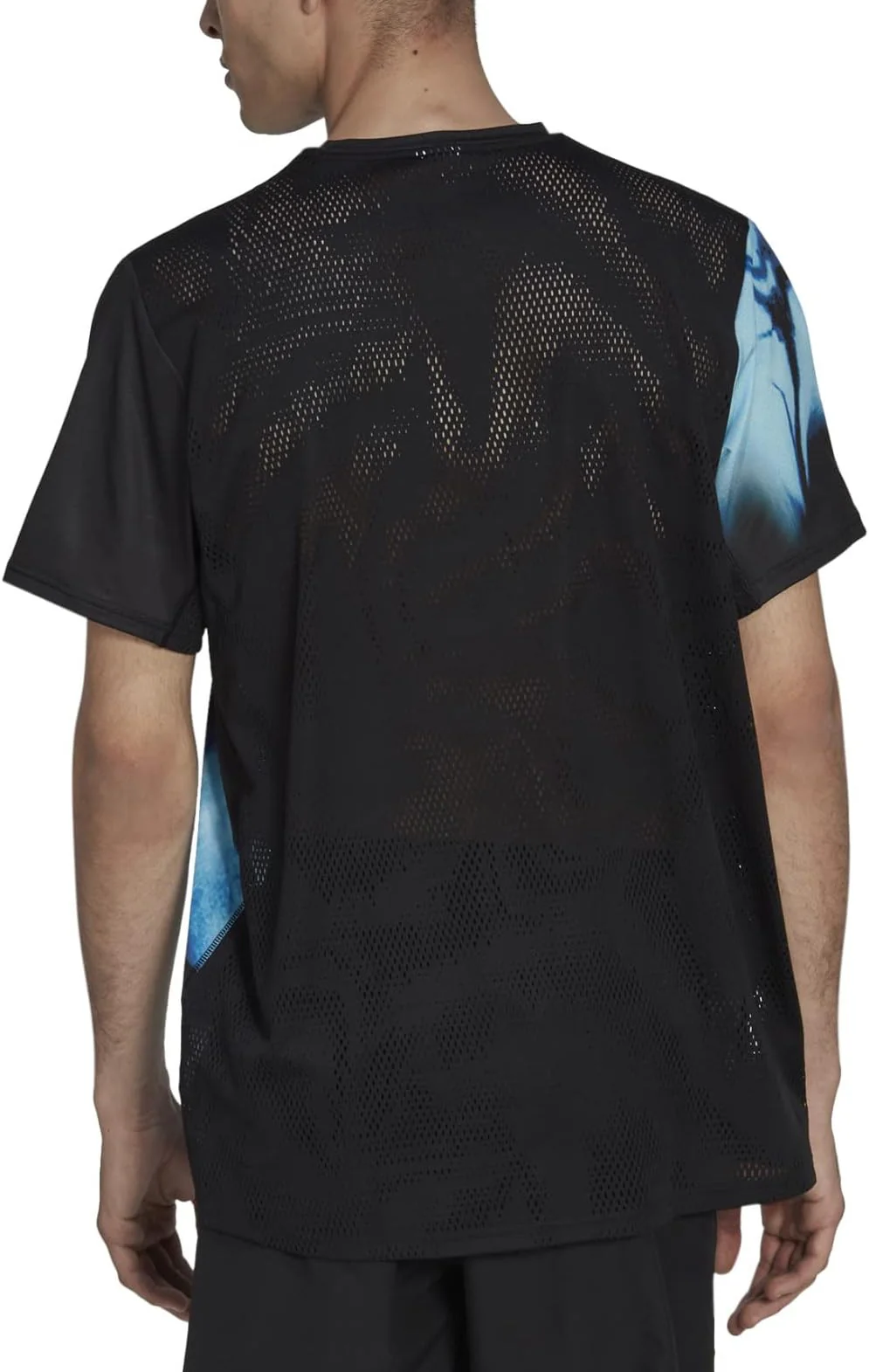 adidas Fast Short Sleeve Mens Running Top - Black - Image 2