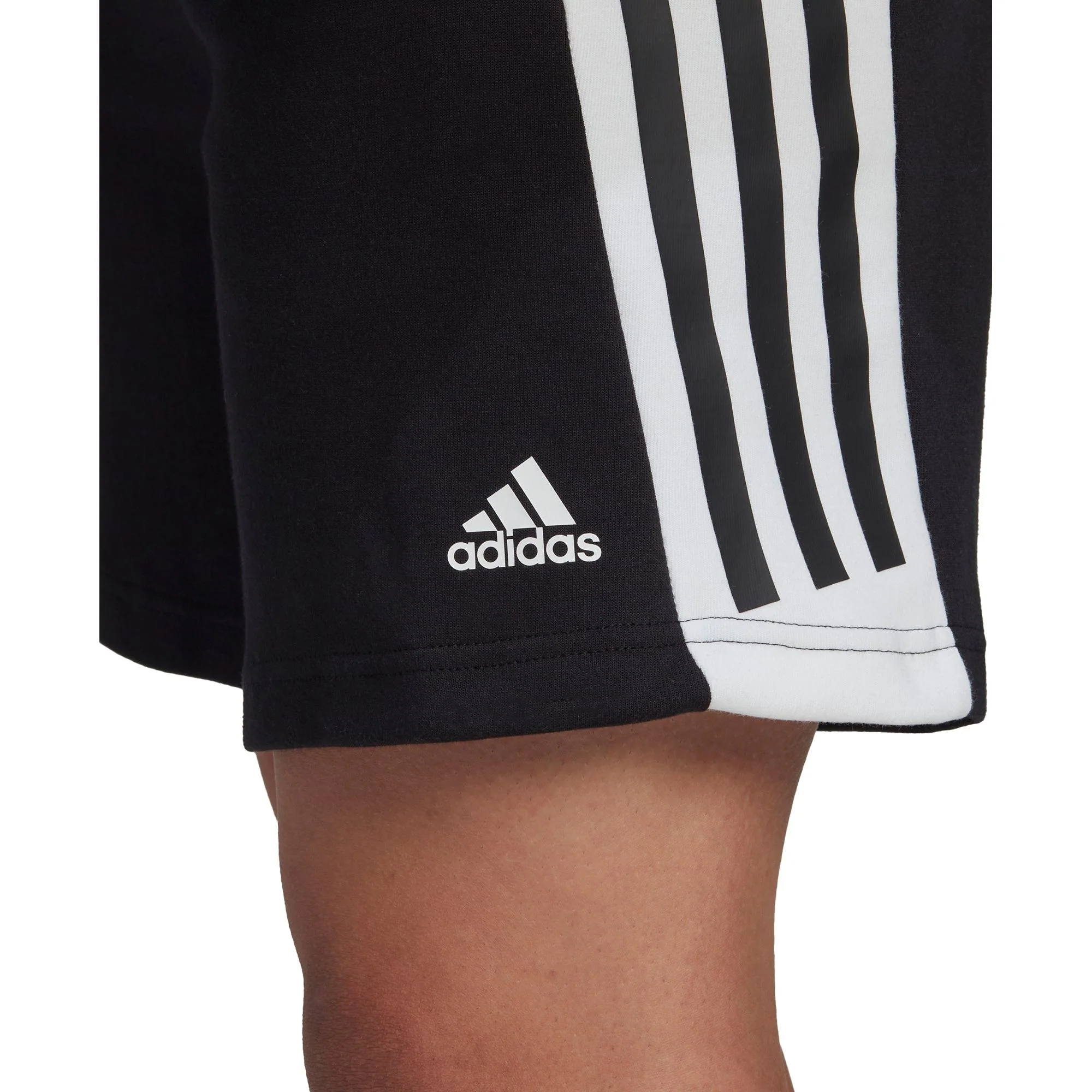adidas Future Icons 3 Stripes Mens Training Shorts - Black - Image 4