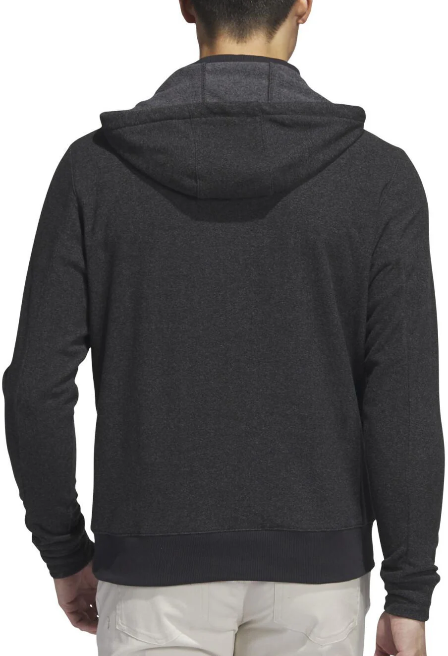adidas Go To Quarter Zip Long Sleeve Mens Golf Hoody - Black - Image 2