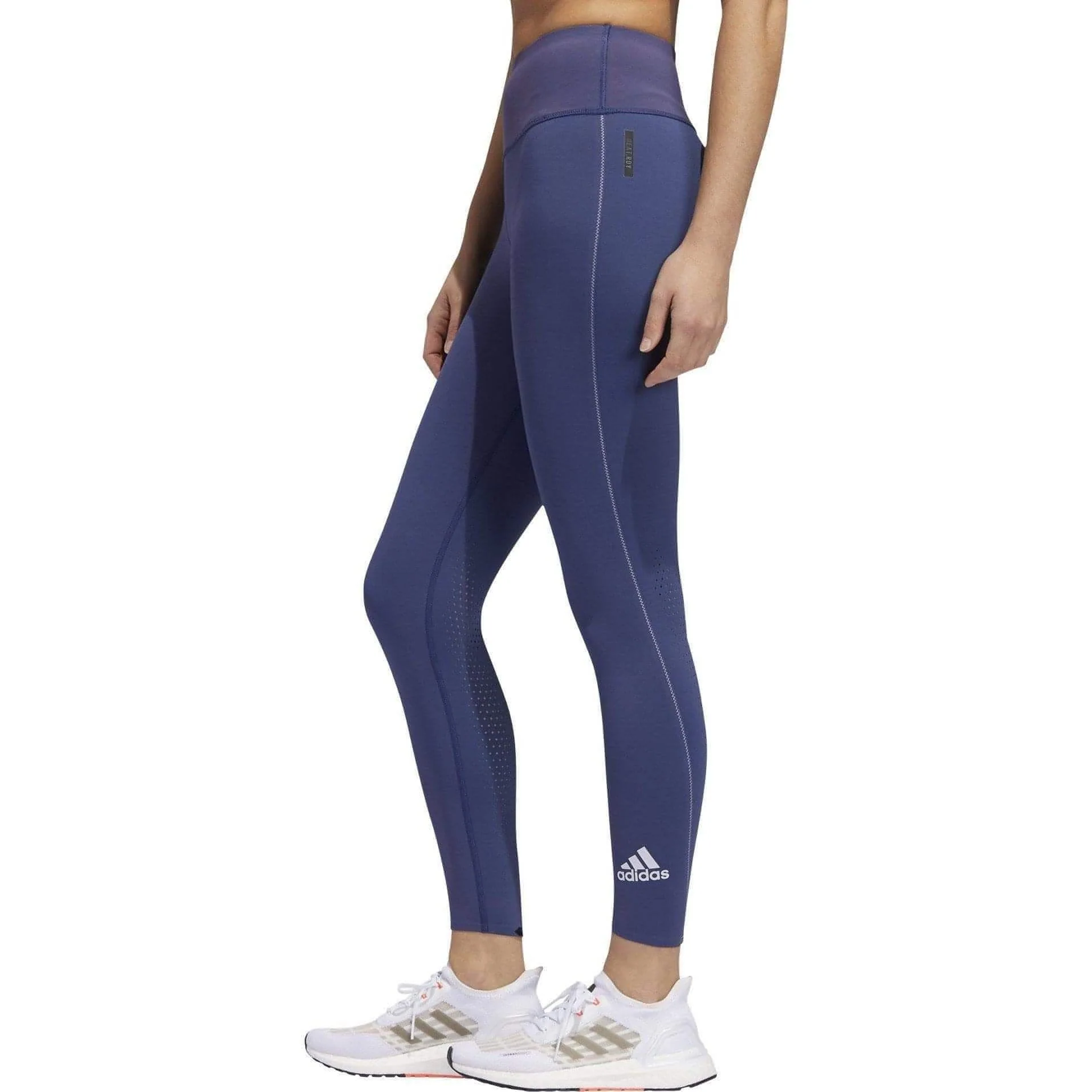 adidas HEAT.RDY High Rise Womens 7/8 Training Tights - Blue - Image 3