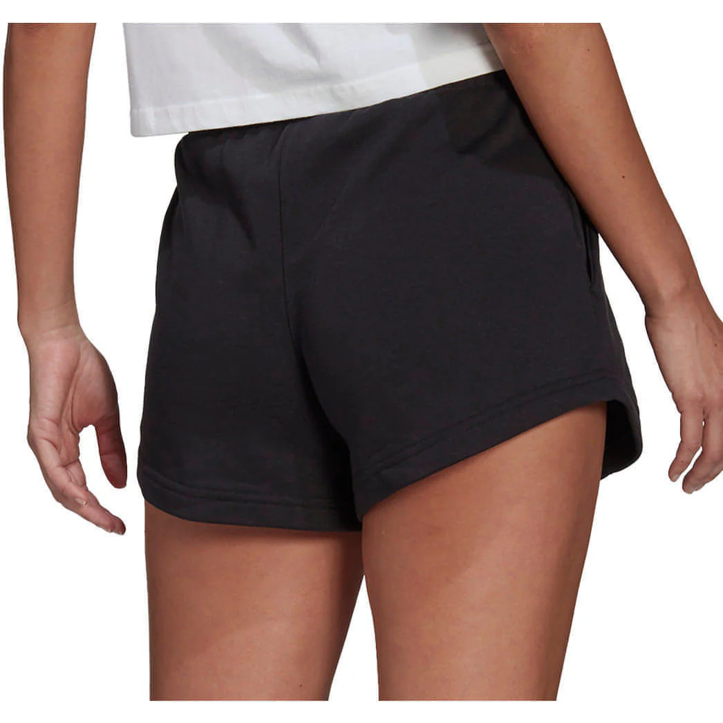 adidas Hyperglam French Terry Womens Training Shorts - Black - Image 2