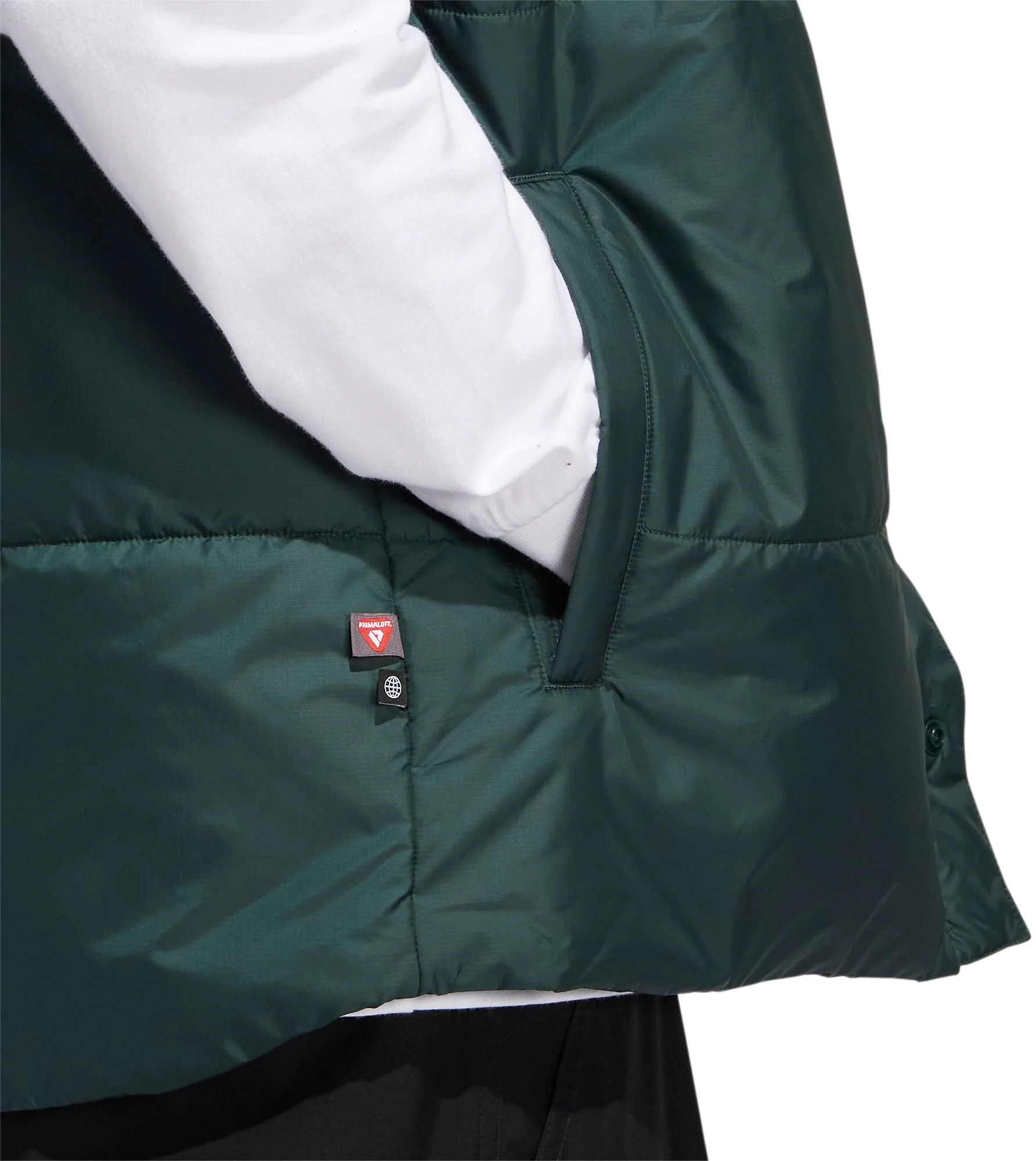 adidas Originals PrimaLoft Mens Insulated Gilet - Green - Image 5