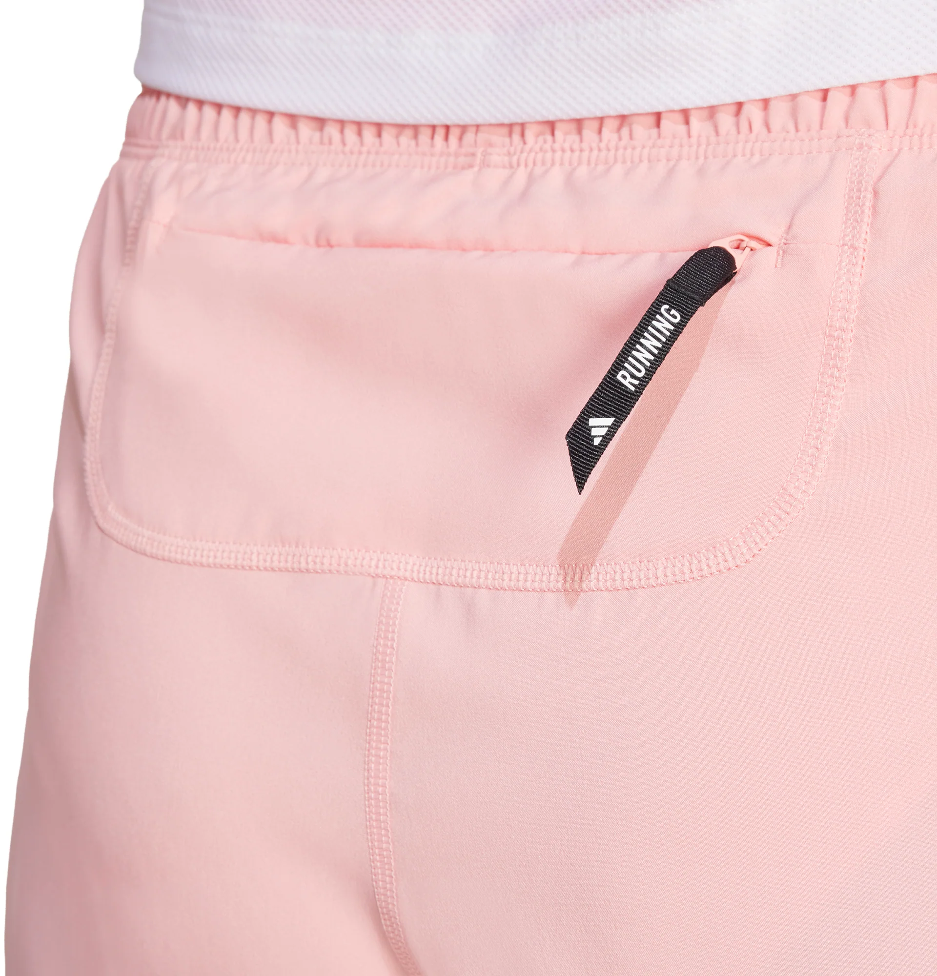 adidas Own The Run 3 Inch Womens Running Shorts - Pink - Image 3