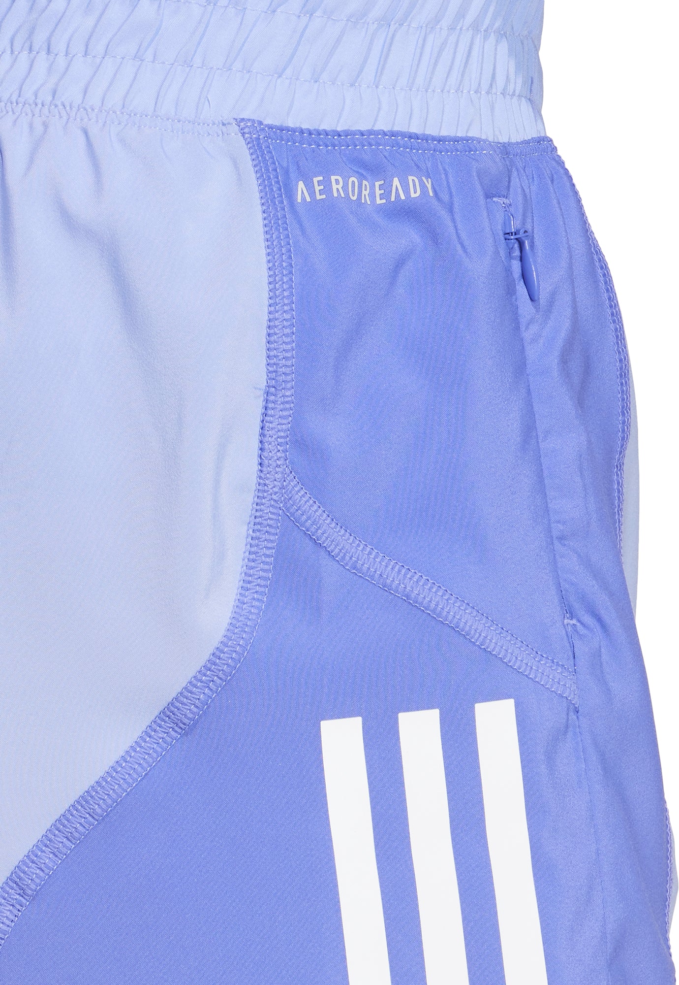 adidas Own The Run 4 Inch Womens Running Shorts - Blue - Image 3