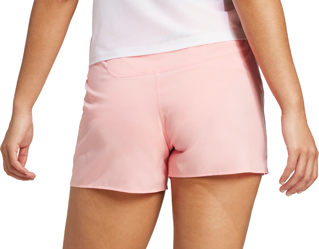 adidas Own The Run 4 Inch Womens Running Shorts - Pink - Image 2