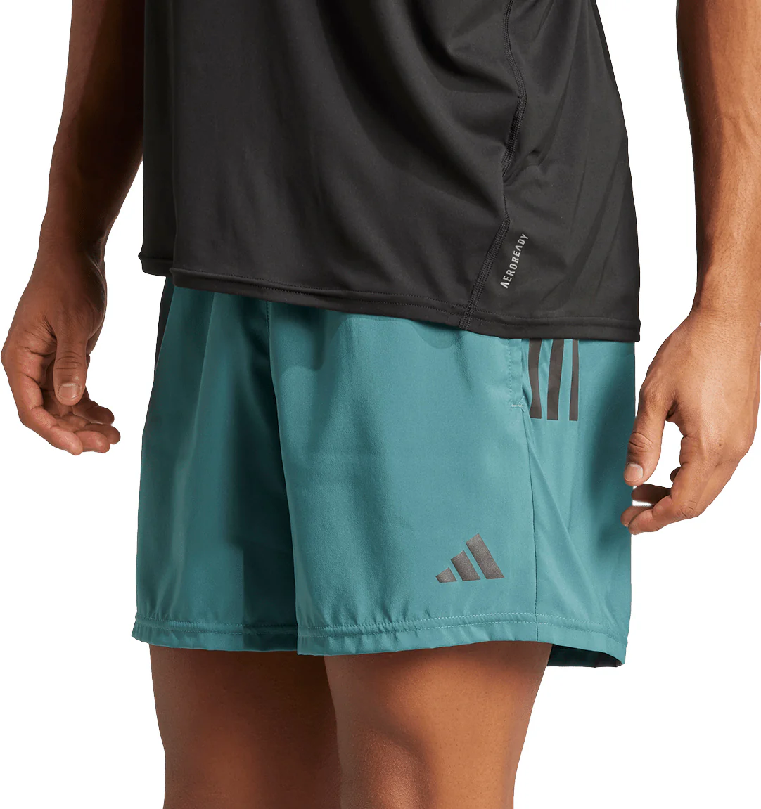adidas Own The Run 7 Inch Mens Running Shorts - Green