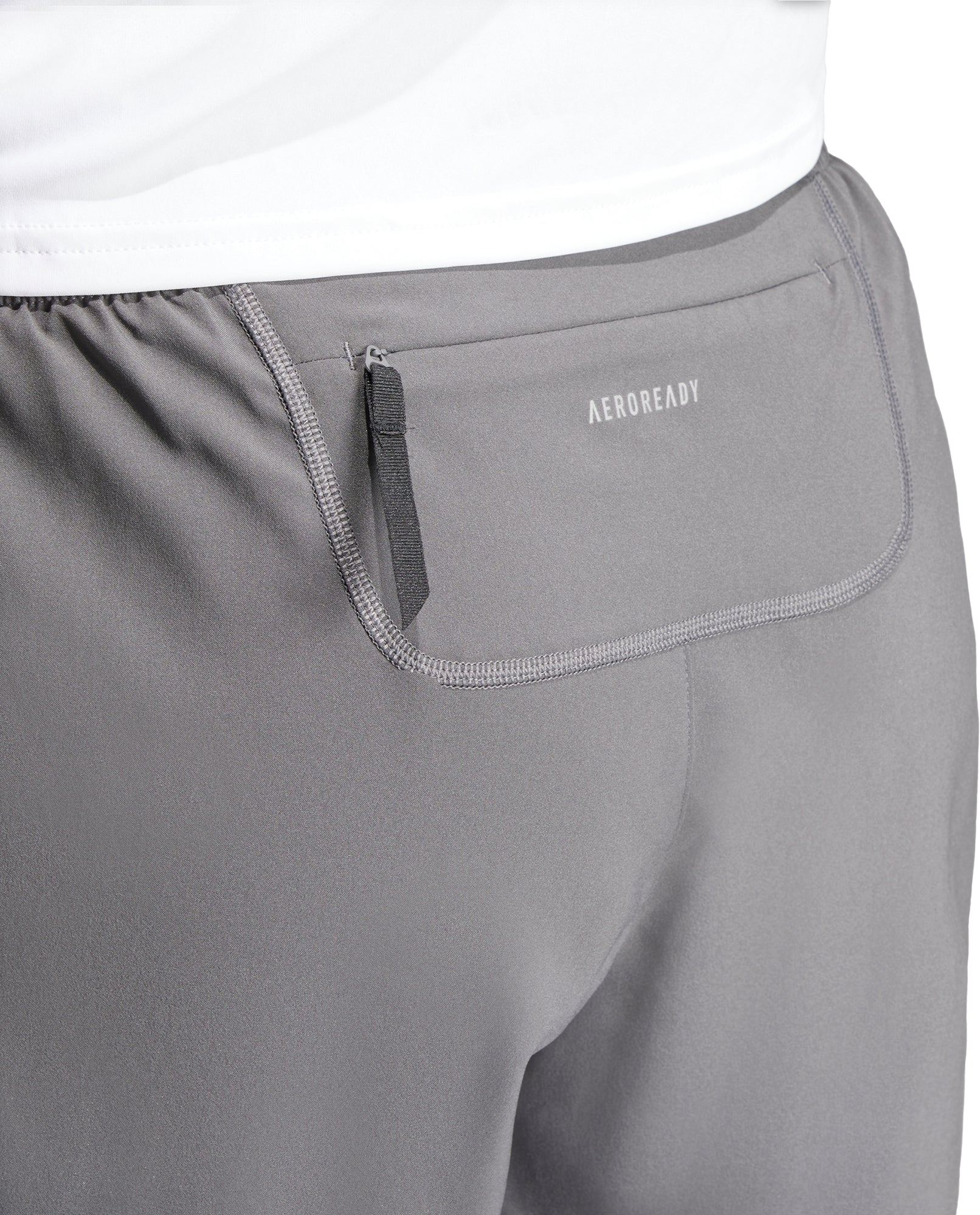 adidas Own The Run 7 Inch Mens Running Shorts - Grey - Image 3