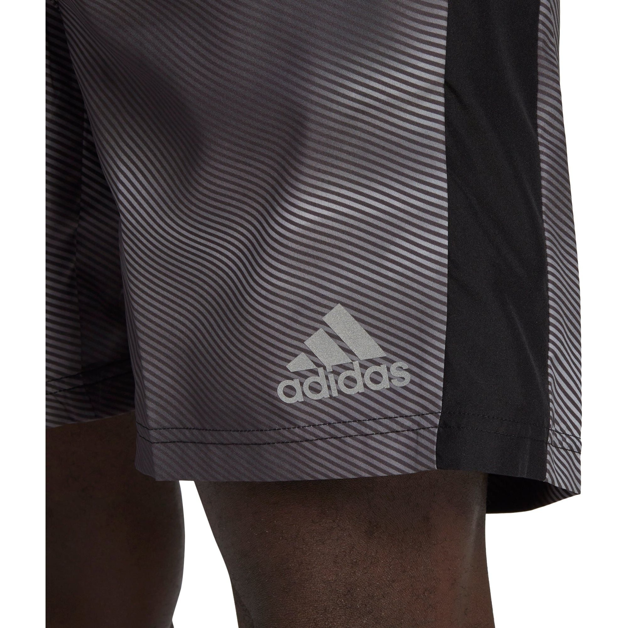 adidas Own The Run 9 Inch Mens Running Shorts - Grey - Image 4