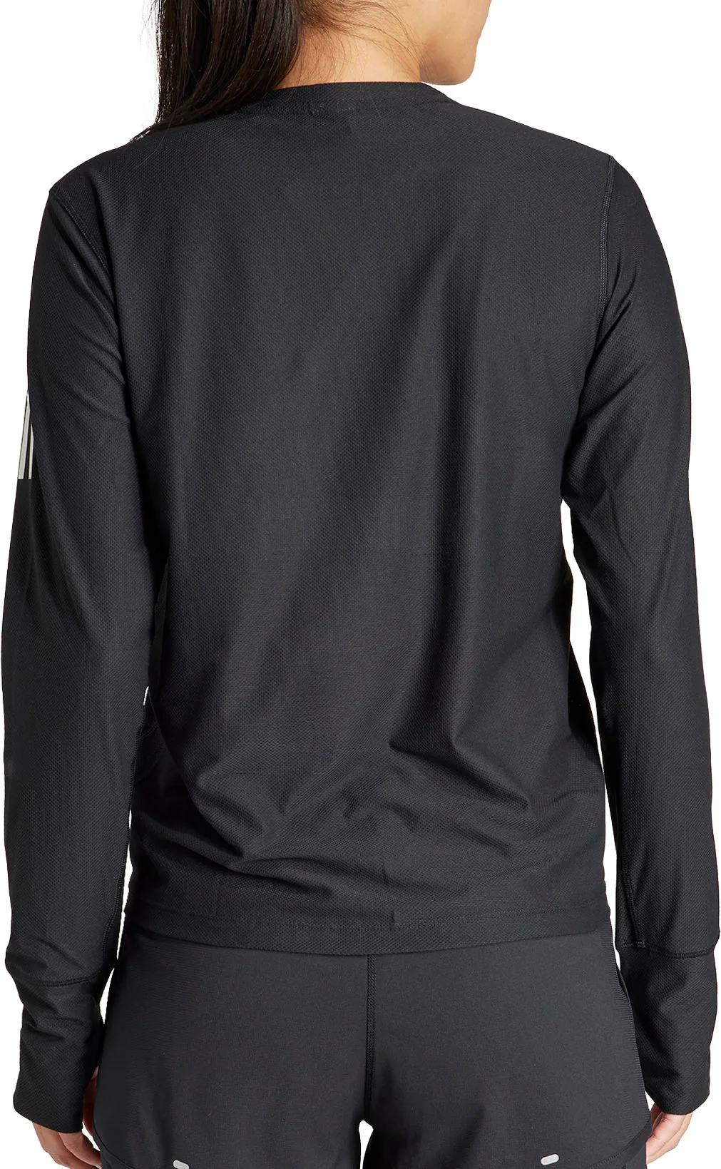 adidas Own The Run Long Sleeve Womens Running Top - Black - Image 2