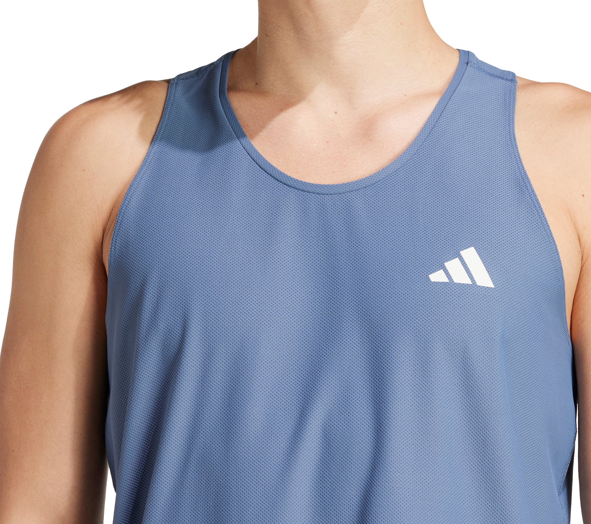 adidas Own The Run Mens Running Vest - Blue - Image 3