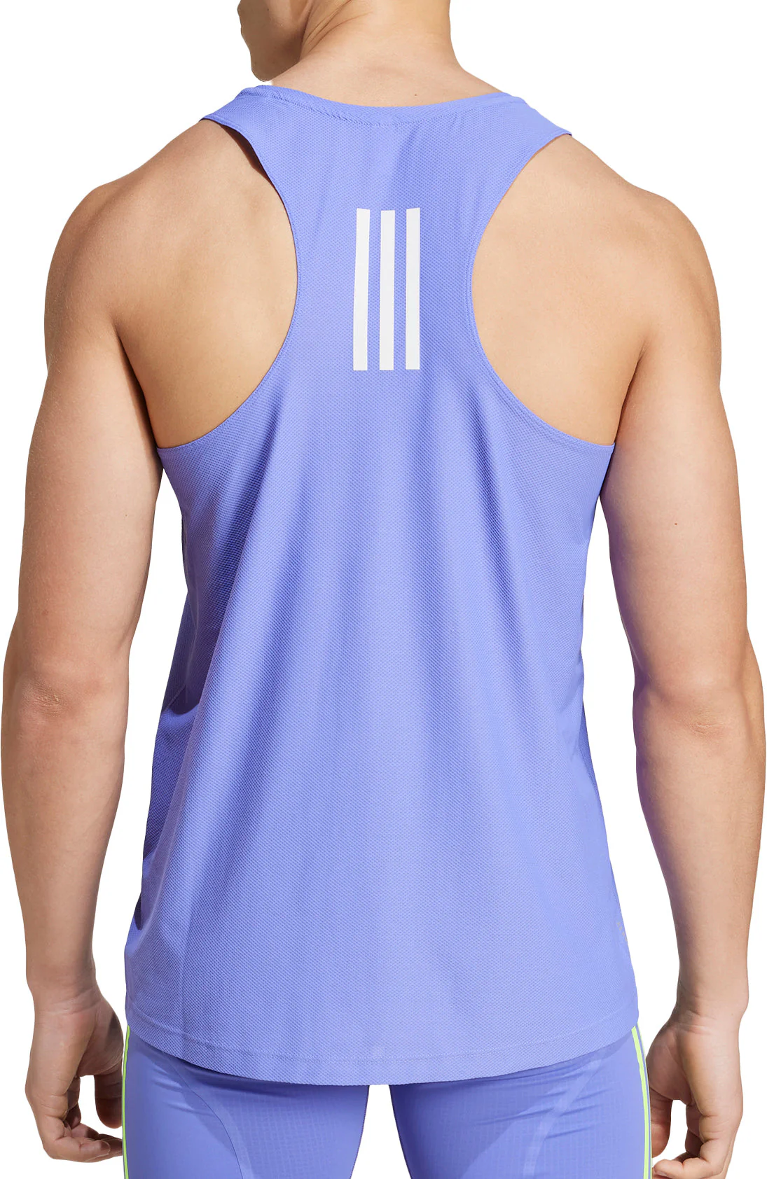 adidas Own The Run Mens Running Vest - Blue - Image 2