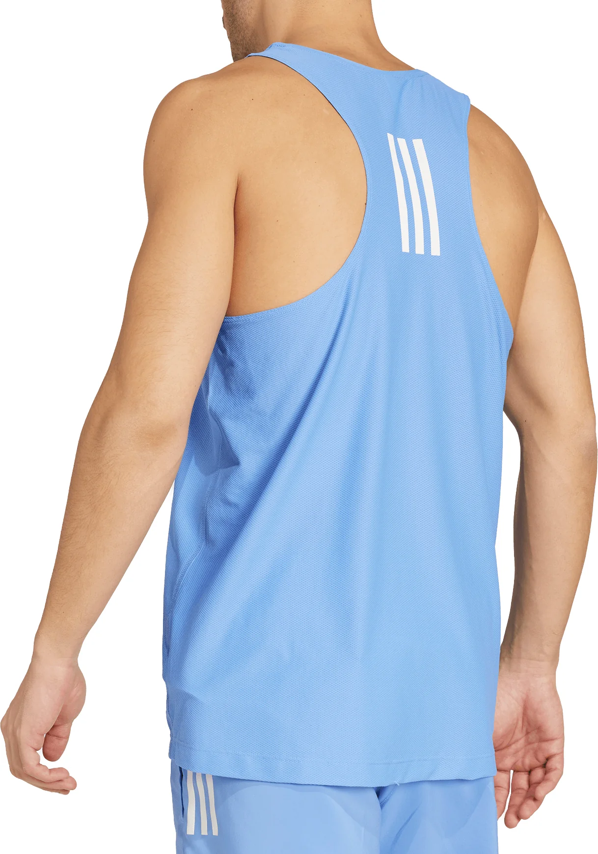 adidas Own The Run Mens Running Vest - Blue - Image 2