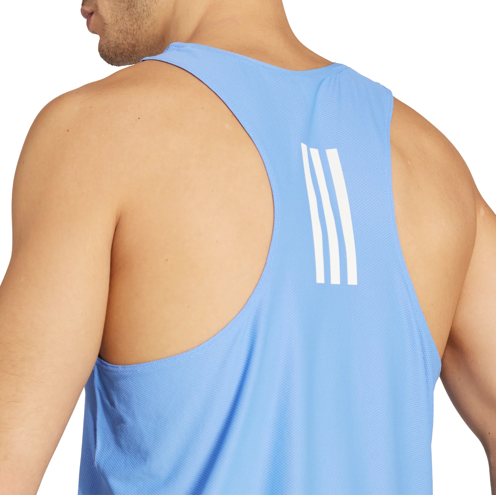 adidas Own The Run Mens Running Vest - Blue - Image 4