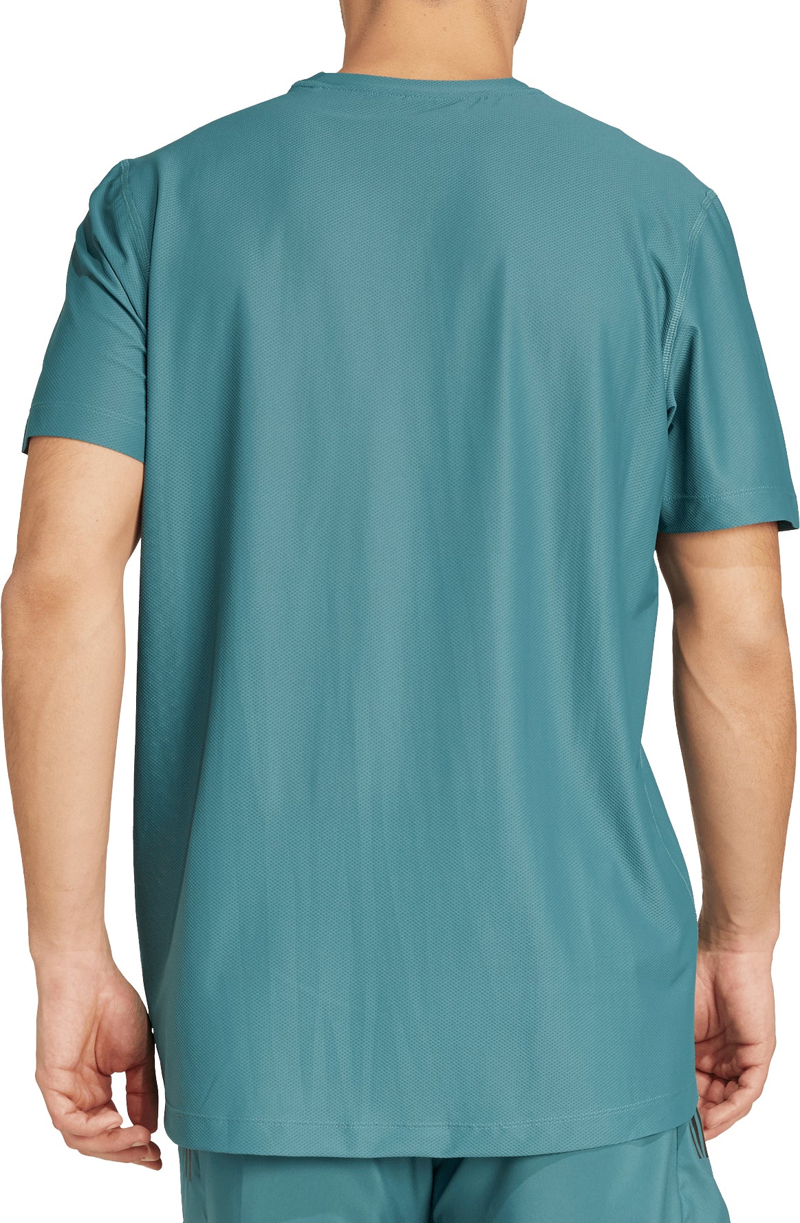 adidas Own The Run Short Sleeve Mens Running Top - Green - Image 2