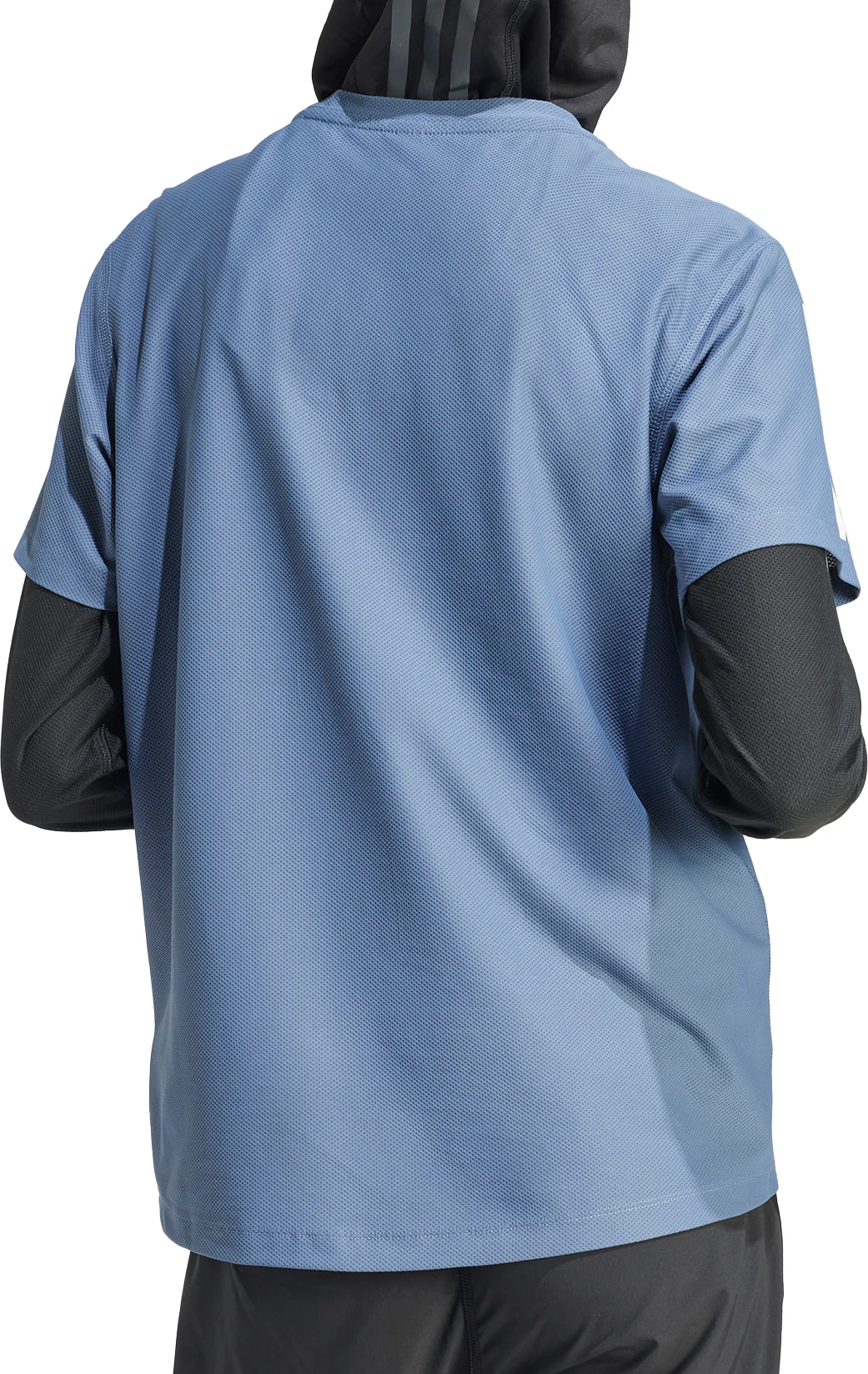 adidas Own The Run Short Sleeve Womens Running Top - Blue - Image 2