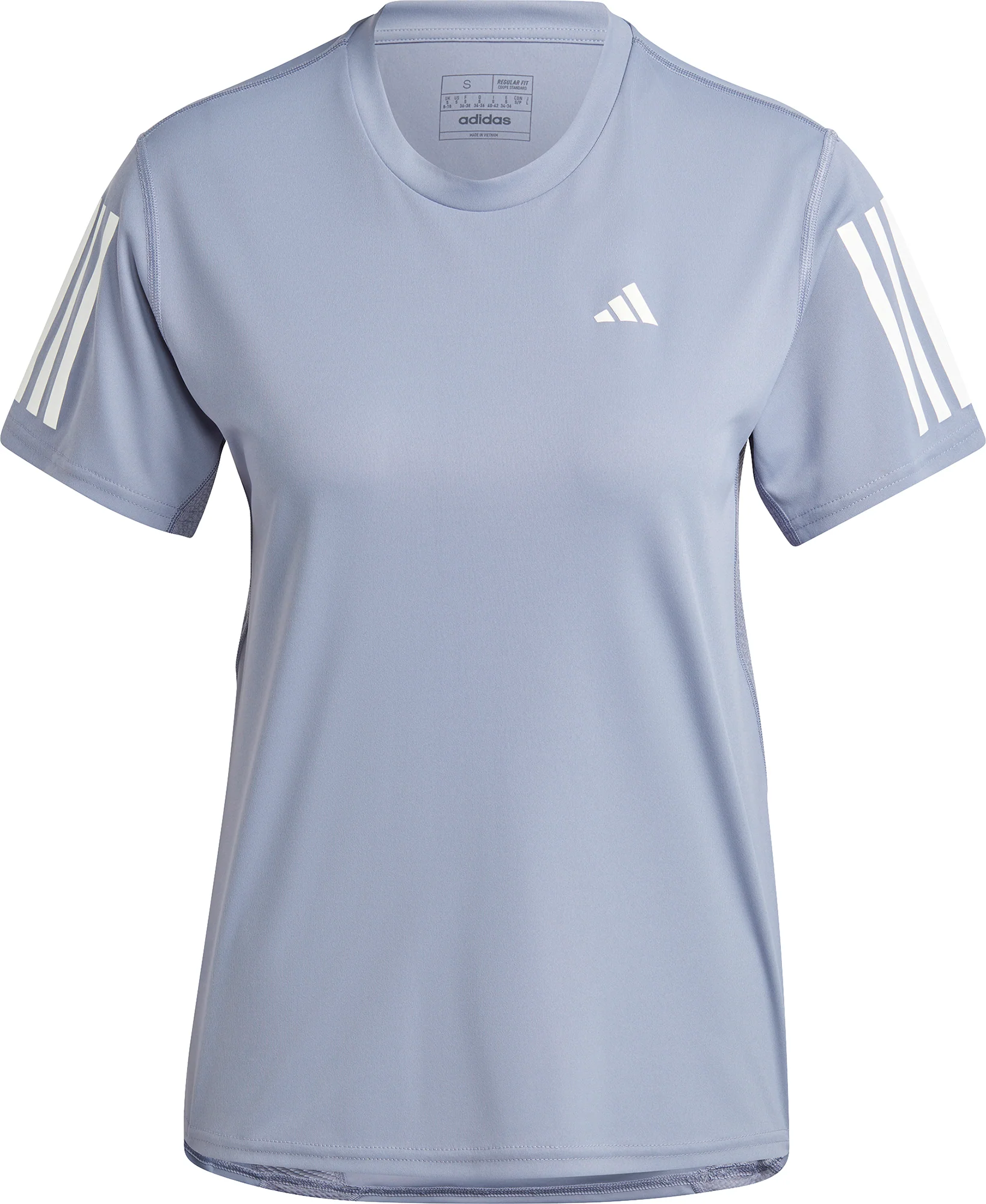 adidas Own The Run Short Sleeve Womens Running Top - Purple - Image 5