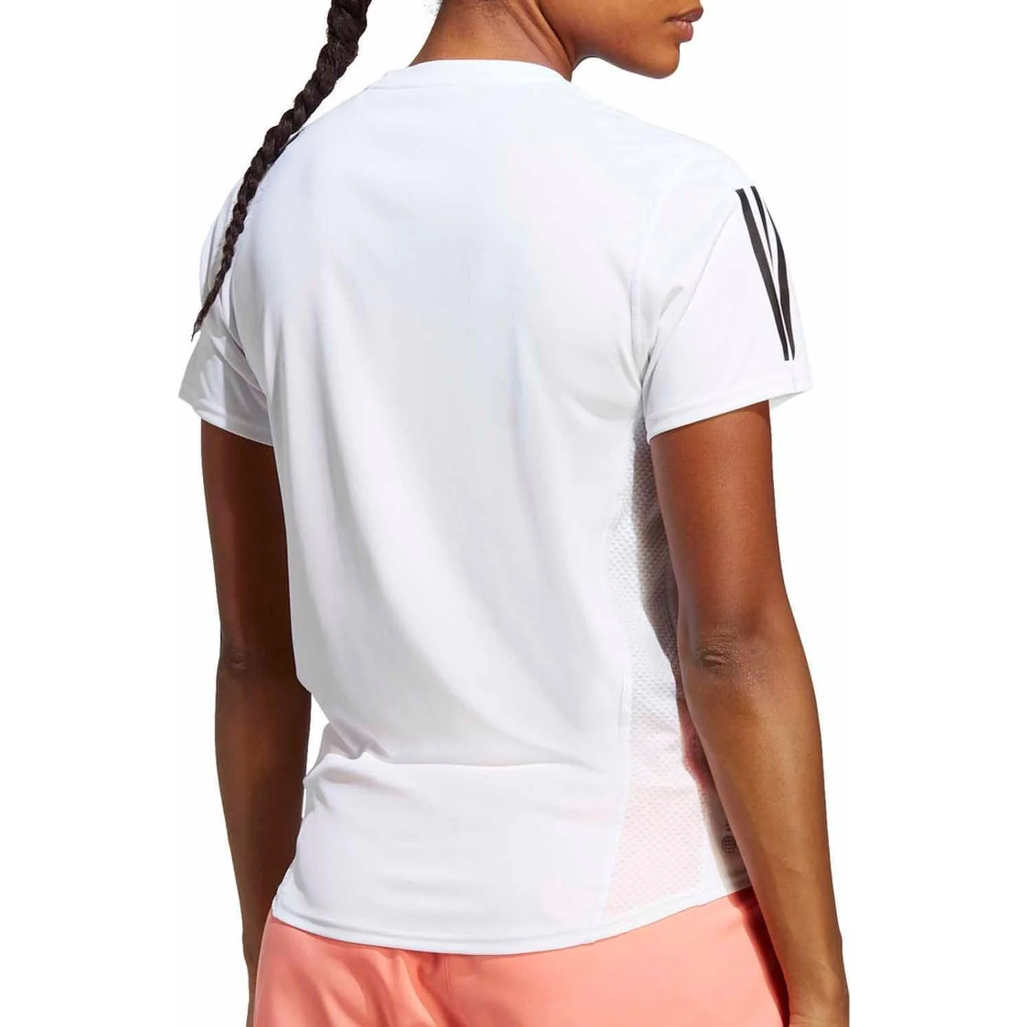 adidas Own The Run Short Sleeve Womens Running Top - White - Image 2