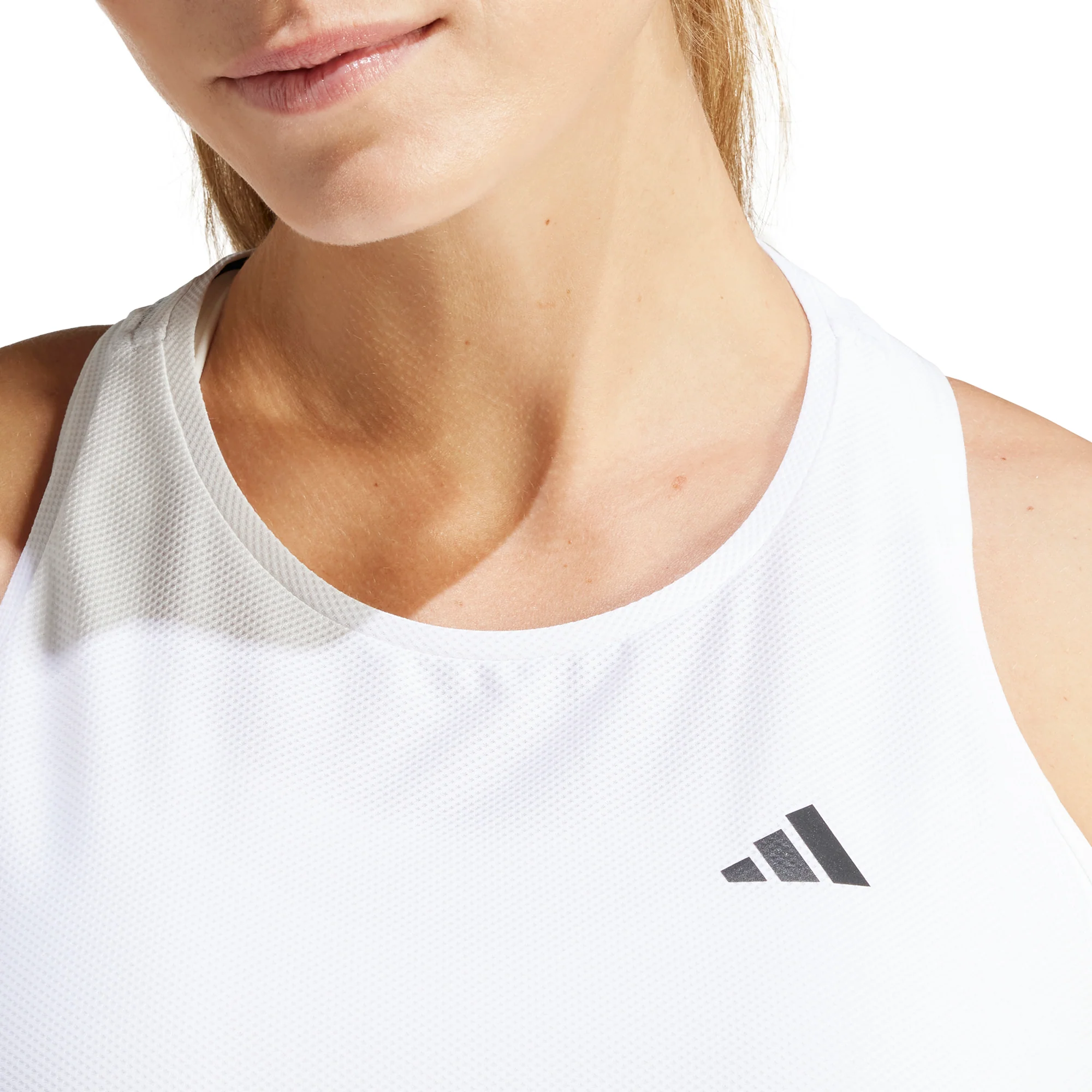 adidas Own The Run Womens Running Vest Tank Top - White - Image 4