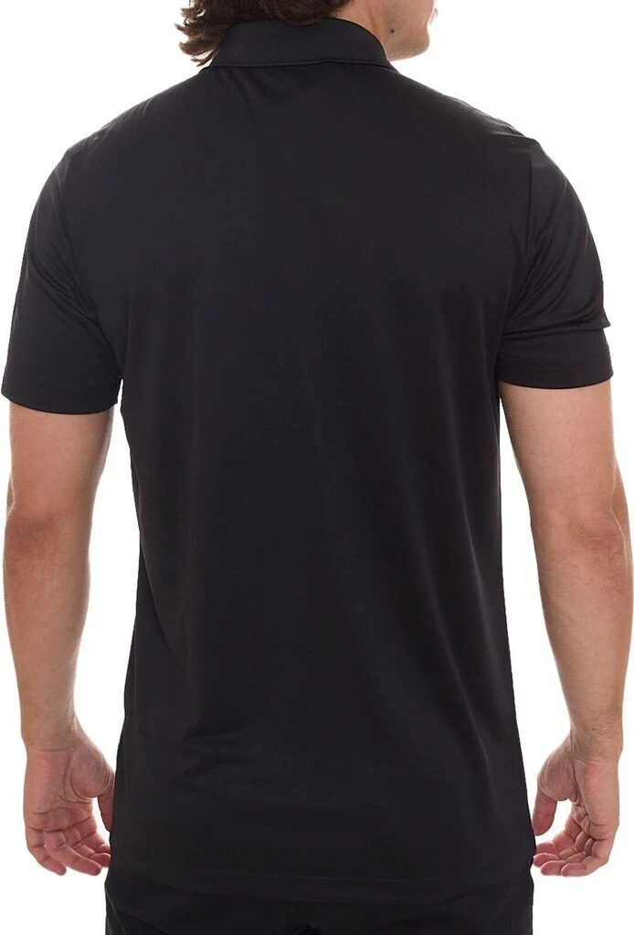 adidas Performance PrimeGreen Short Sleeve Mens Golf Polo Shirt - Black - Image 2