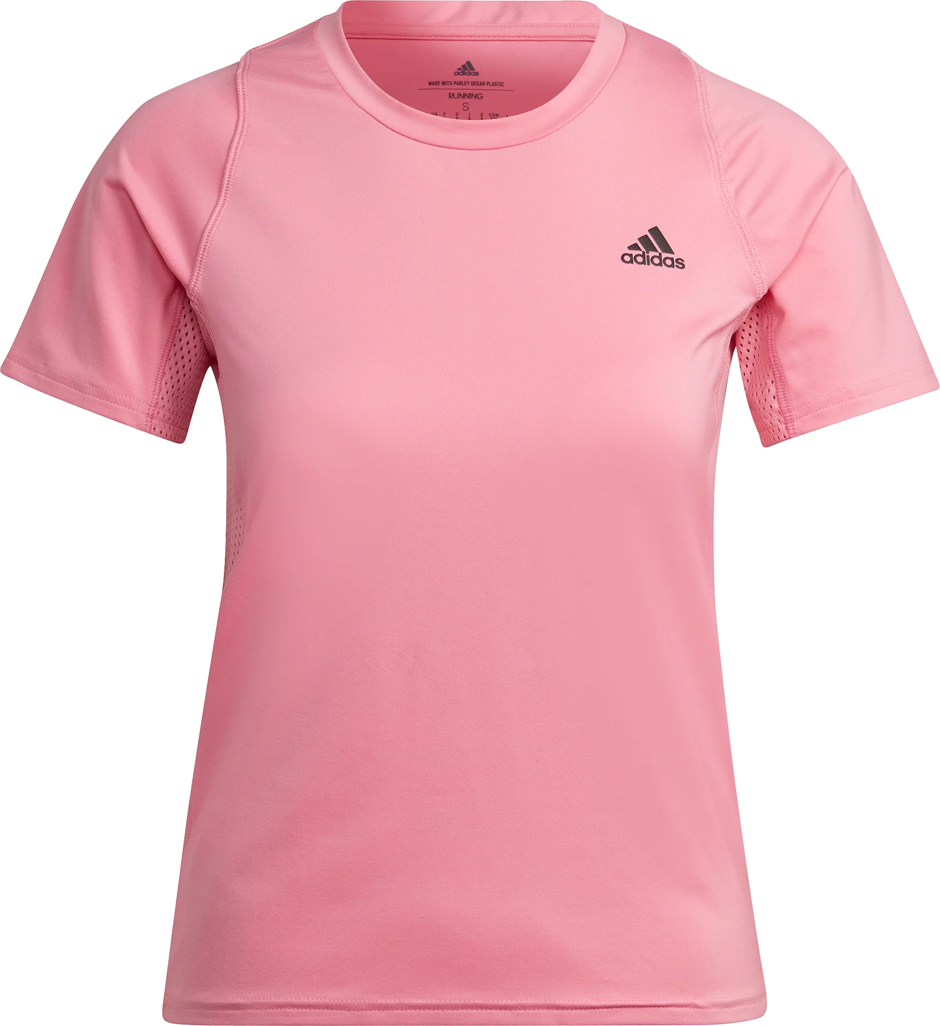 adidas Run Fast PB Short Sleeve Womens Running Top - Pink - Image 4