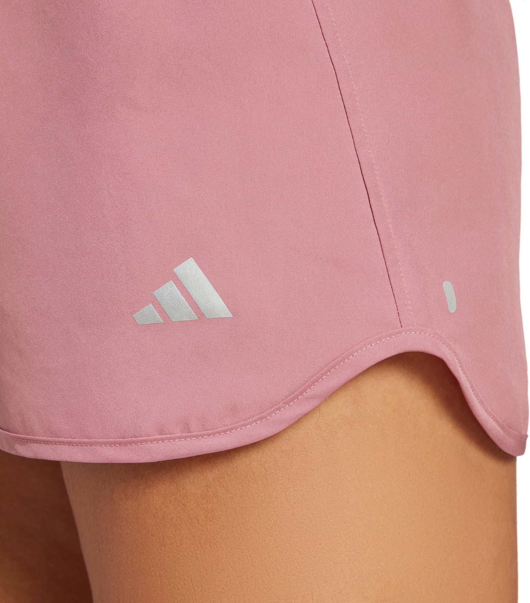 adidas Run It 3 Inch Womens Running Shorts - Pink - Image 3