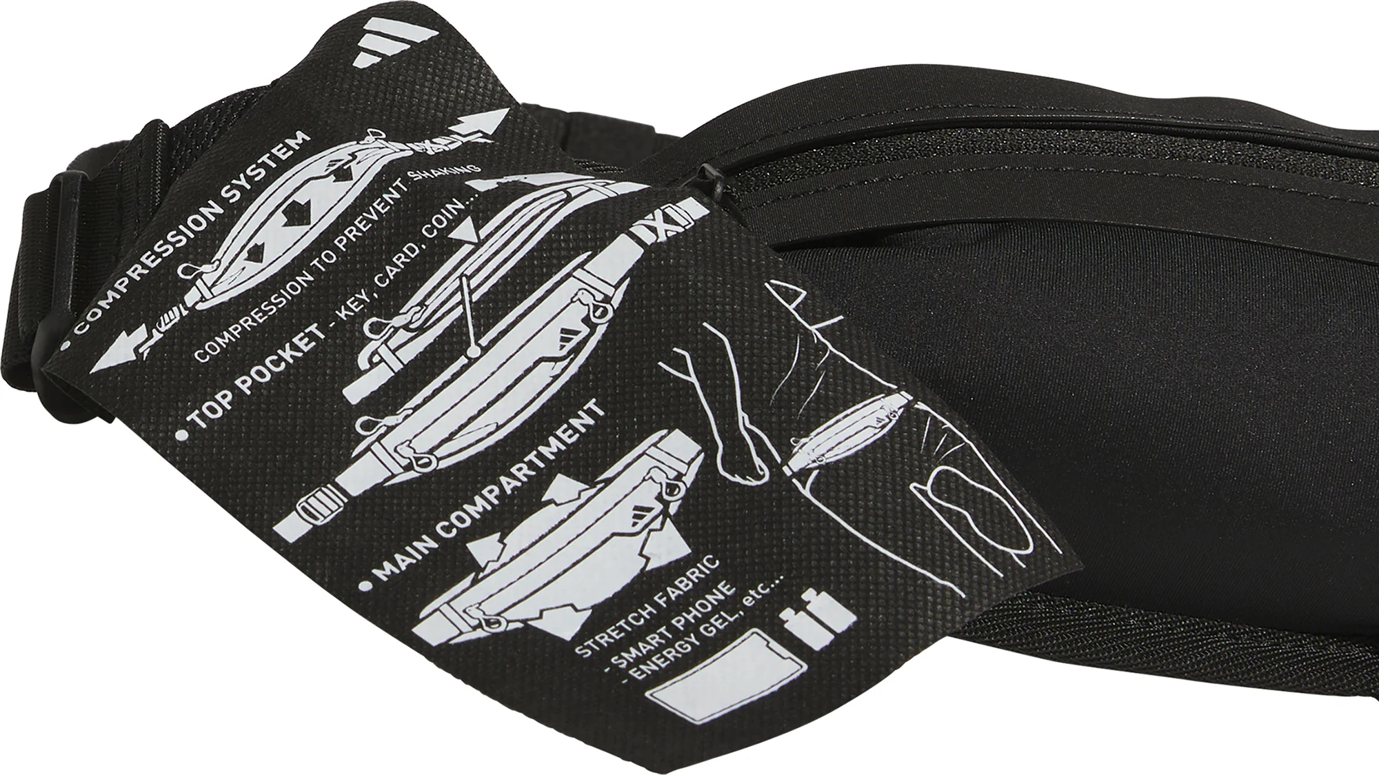 adidas Running Waist Bag - Black - Image 5