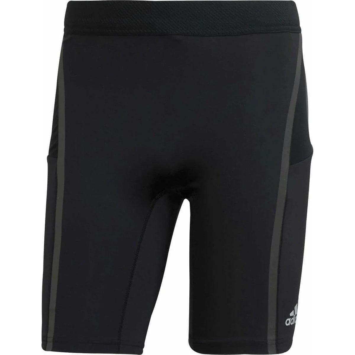 adidas Saturday Mens Short Running Tights - Black - Image 5