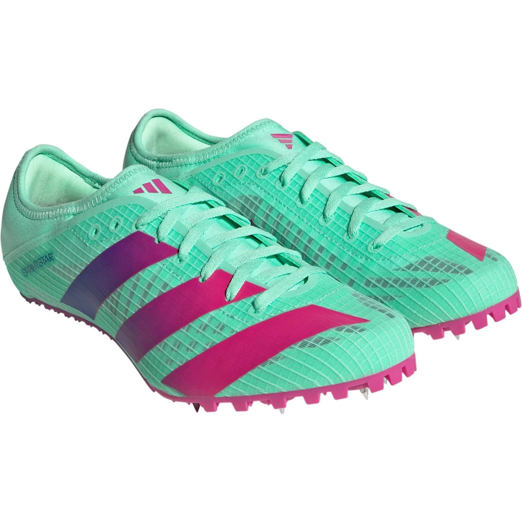 adidas Sprintstar Running Spikes - Green - Image 6